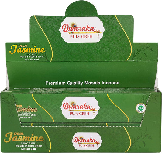 Dwaraka - Incense Sticks - Jasmine, 100 Sticks, All Natural, Chemical Free