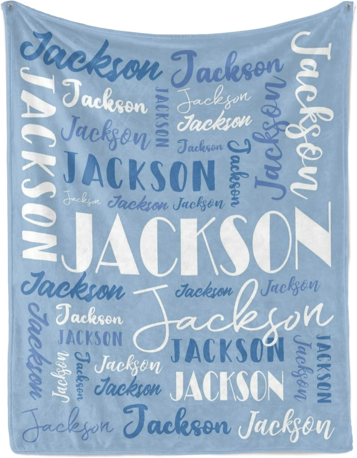 Name Blanket Personalized Blanket for Adult Kids Flannel Customize Throw Blanket Custom (Color 02, 60 x 80 Inches)