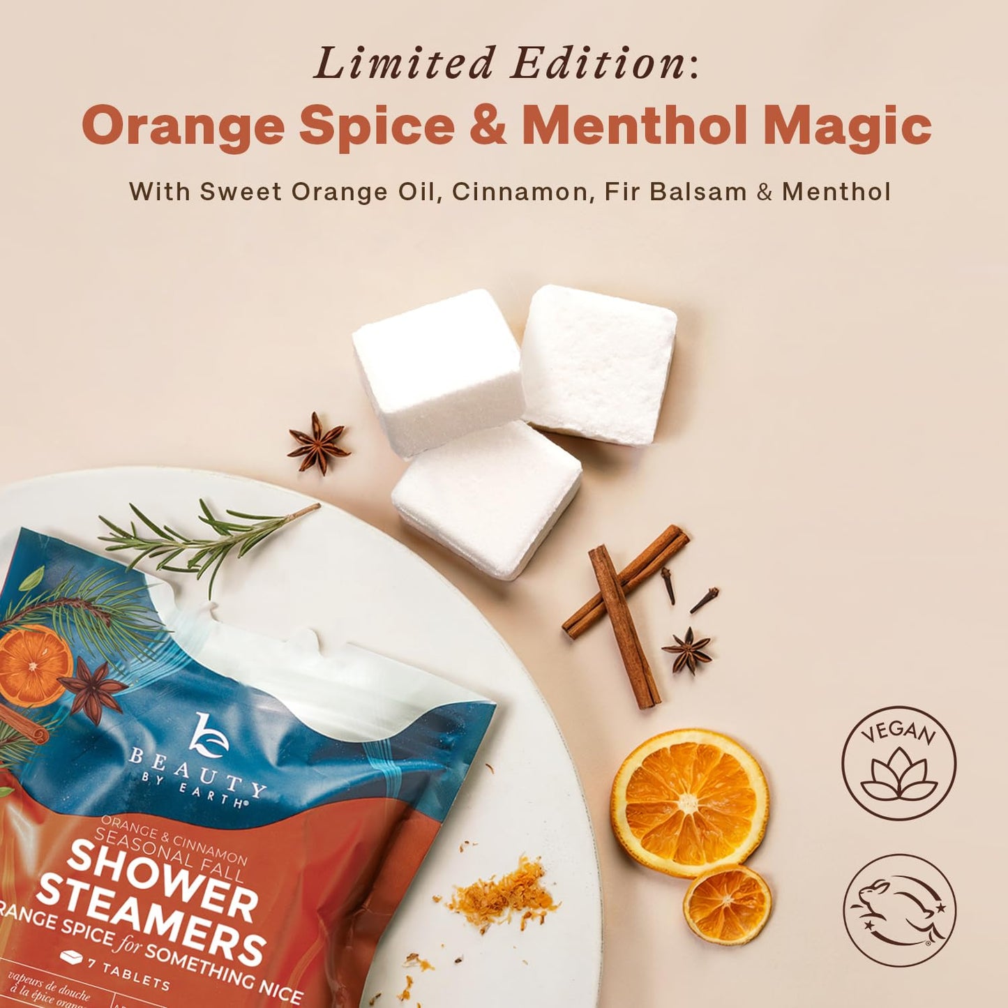 Shower Steamers Aromatherapy - USA Made with Orange & Fir Essential Oil, Boo Basket Stuffer, Fall Relaxation Gifts for Women & Men, Self Care Spa Day Essentials, Large Shower Tablets