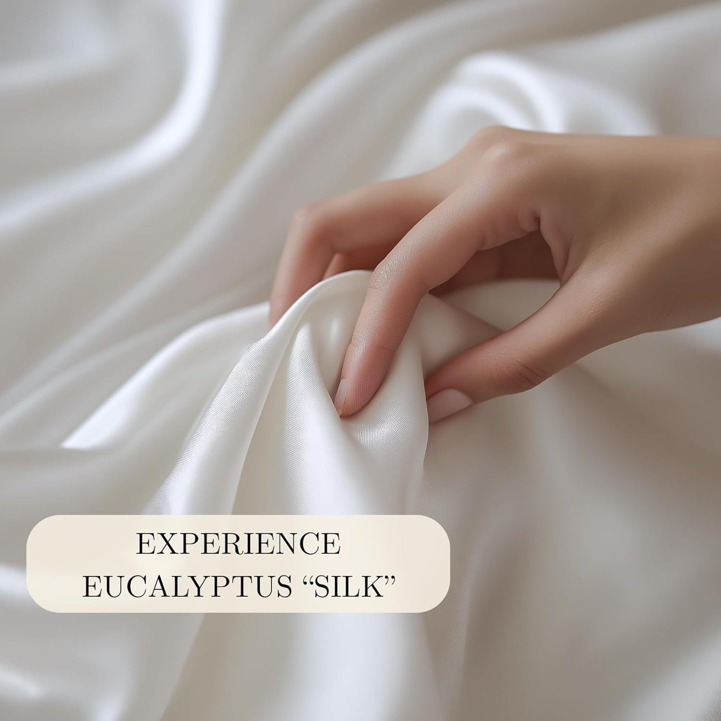 CASILVA Eucalyptus Sheets - Infused with Silver for Anti-Odor, Softer Than Silk Fibers, More Cooling Than Cotton - Perfect for Hot Sleepers & Sensitive Skin - 100% Tencel Lyocell - King Sheet Set