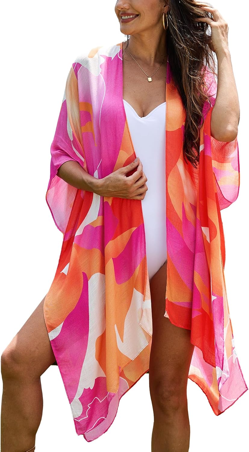 Moss Rose Women Summer Bikini Kimono Bathing Suit Cover Ups for Swimwear