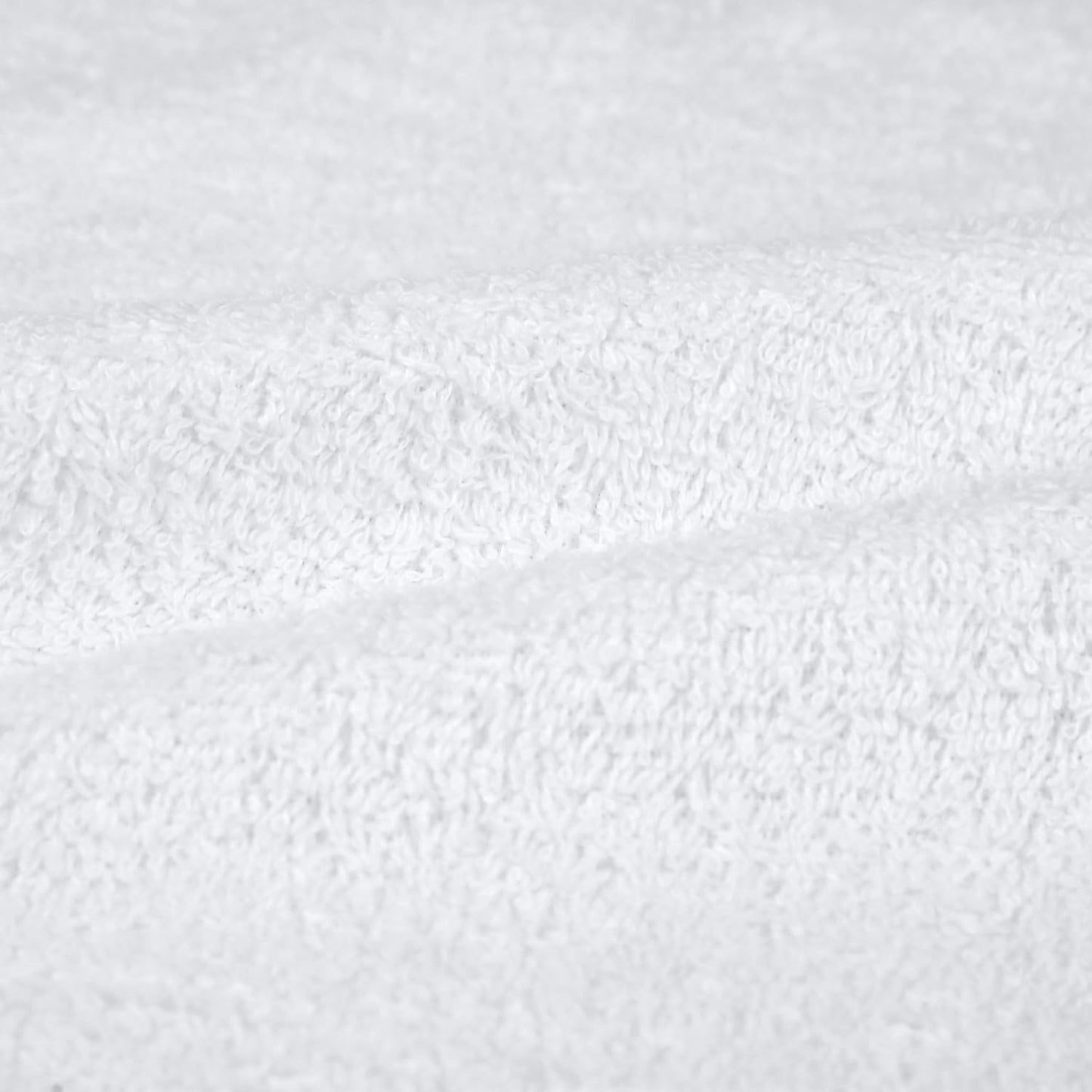 Amazon Basics 6 Piece hand towels for bathroom, Fade Resistant 100% Cotton Hand Towels, soft absorbent bathroom hand towels 6 - Pack (26''x16''), White