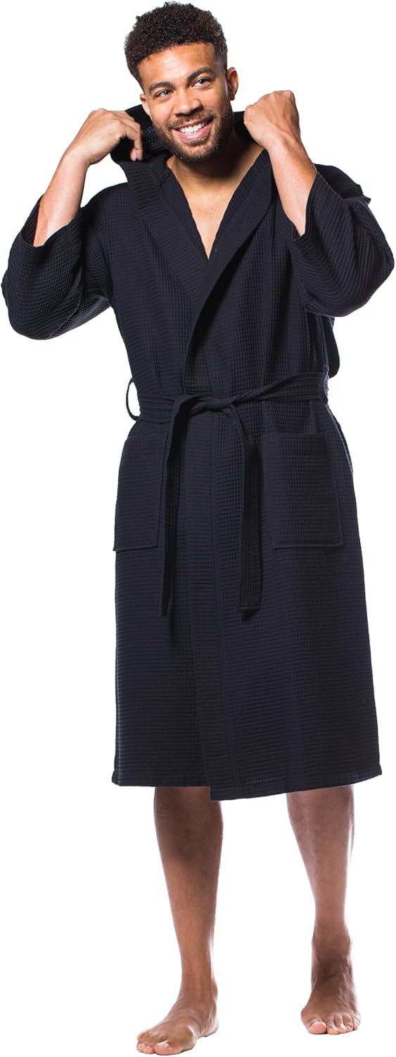 Turquaz Lightweight Full-Length Robes For Women Waffle Kimono Bathrobe - Soft, Fast-Drying, Long-Lasting Cotton Blend Unisex