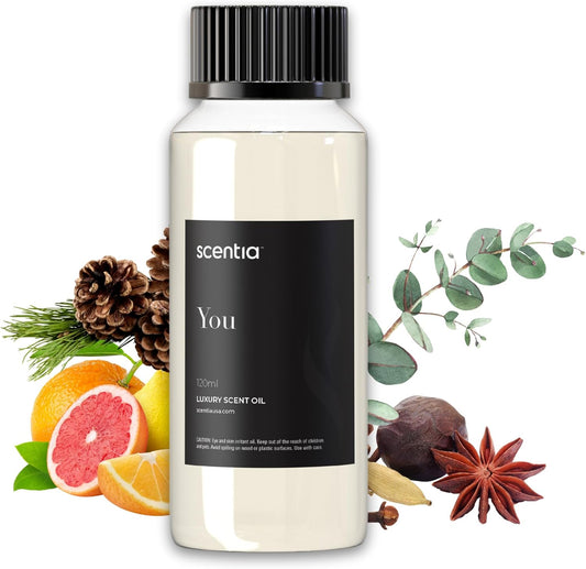 Fierce-Inspired Diffuser Oil - Scentia You Fragrance Oil Perfume Dupe - 120 mL, 4 Fl oz Diﬀusers - A and F Inspired. Natural Essential Scented Oil for Aromatherapy, SPA and Home, Thanksgiving Gift