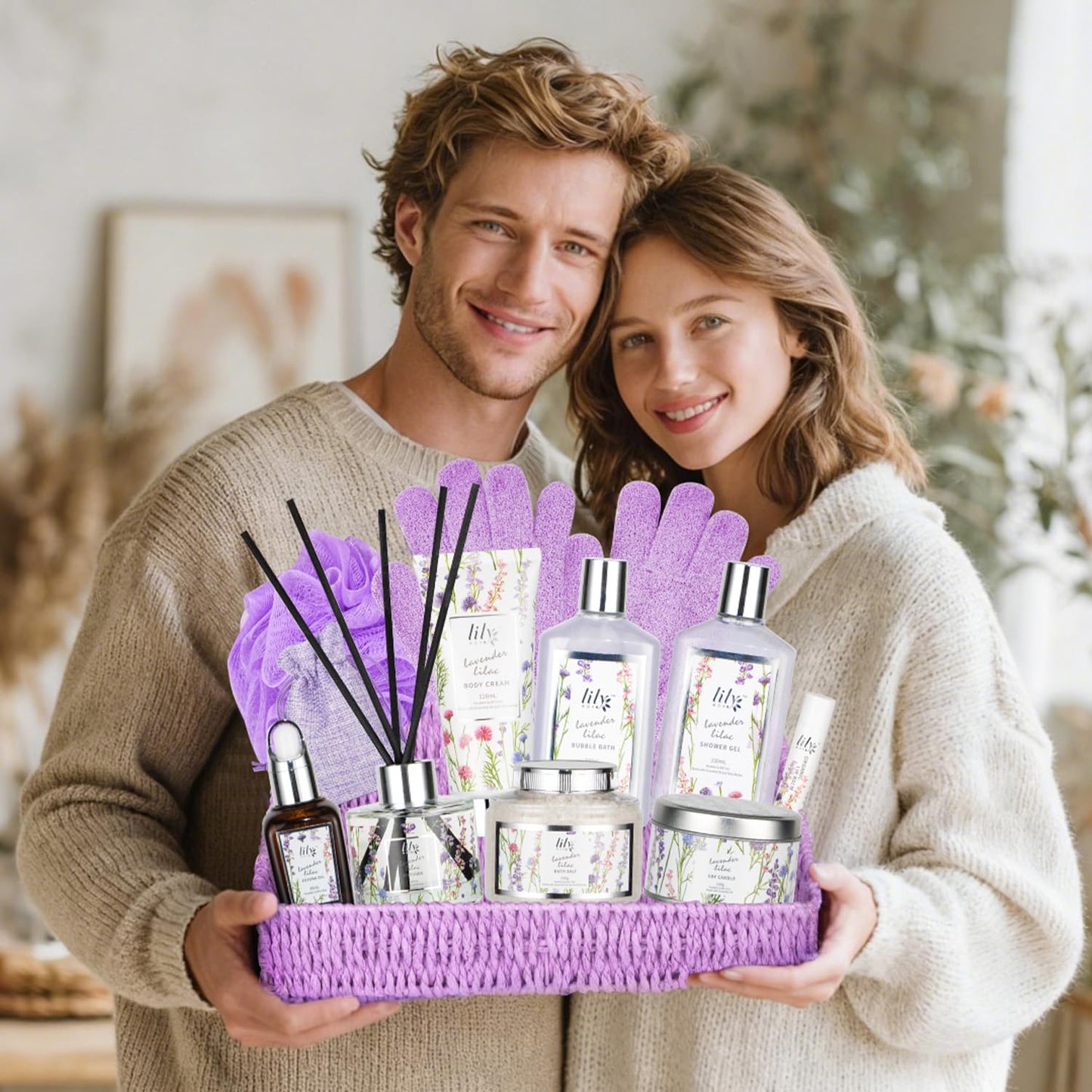 Christmas Gift Basket Set for Women - Ultimate 15-Piece Bath & Body Gift Set, Spa Gift Basket, Bath Collection | Birthday Gift, Mothers Day Gifts for Mom, Perfect Present for Her & Mom All Occasions