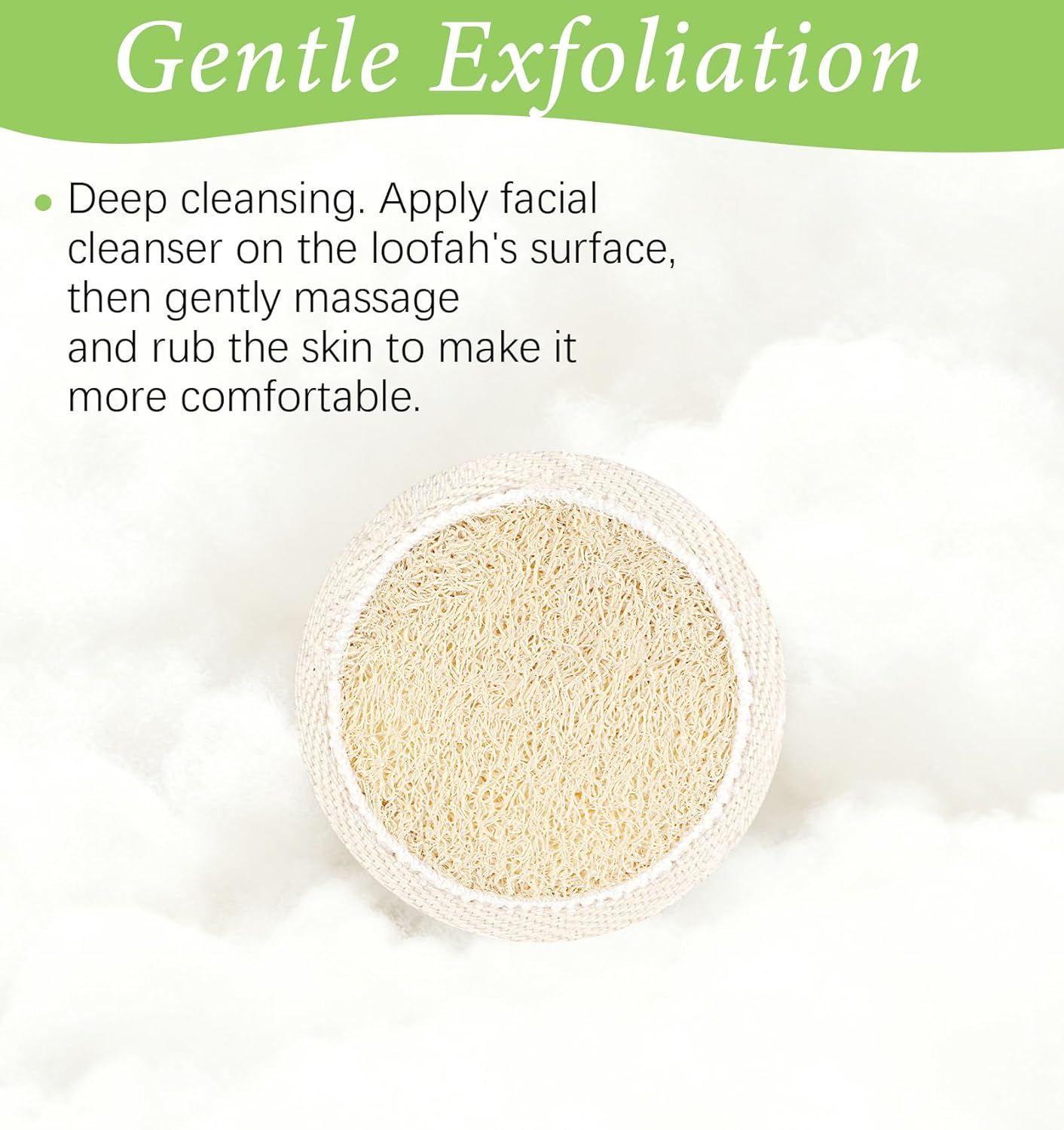 6Pcs Face Loofah, Face Loofah Scrub Pad, Natural Exfoliating Face Scrubber for Men Women Bath Shower