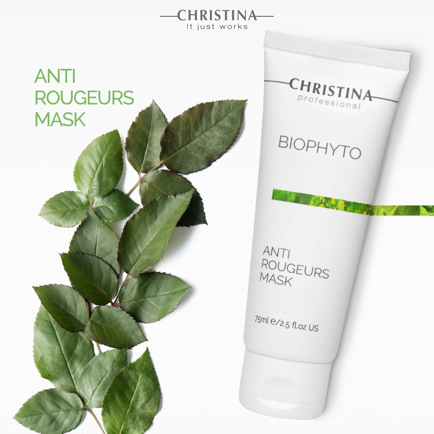 -CHRISTINA- Bio Phyto Soothing Anti Rougeurs Facial Mask | Multi-Functional Face Mask Skincare for All Skin Types | Redness Reduction, Even Tone, Botanical Extracts | Suitable for Men and Women 75ml