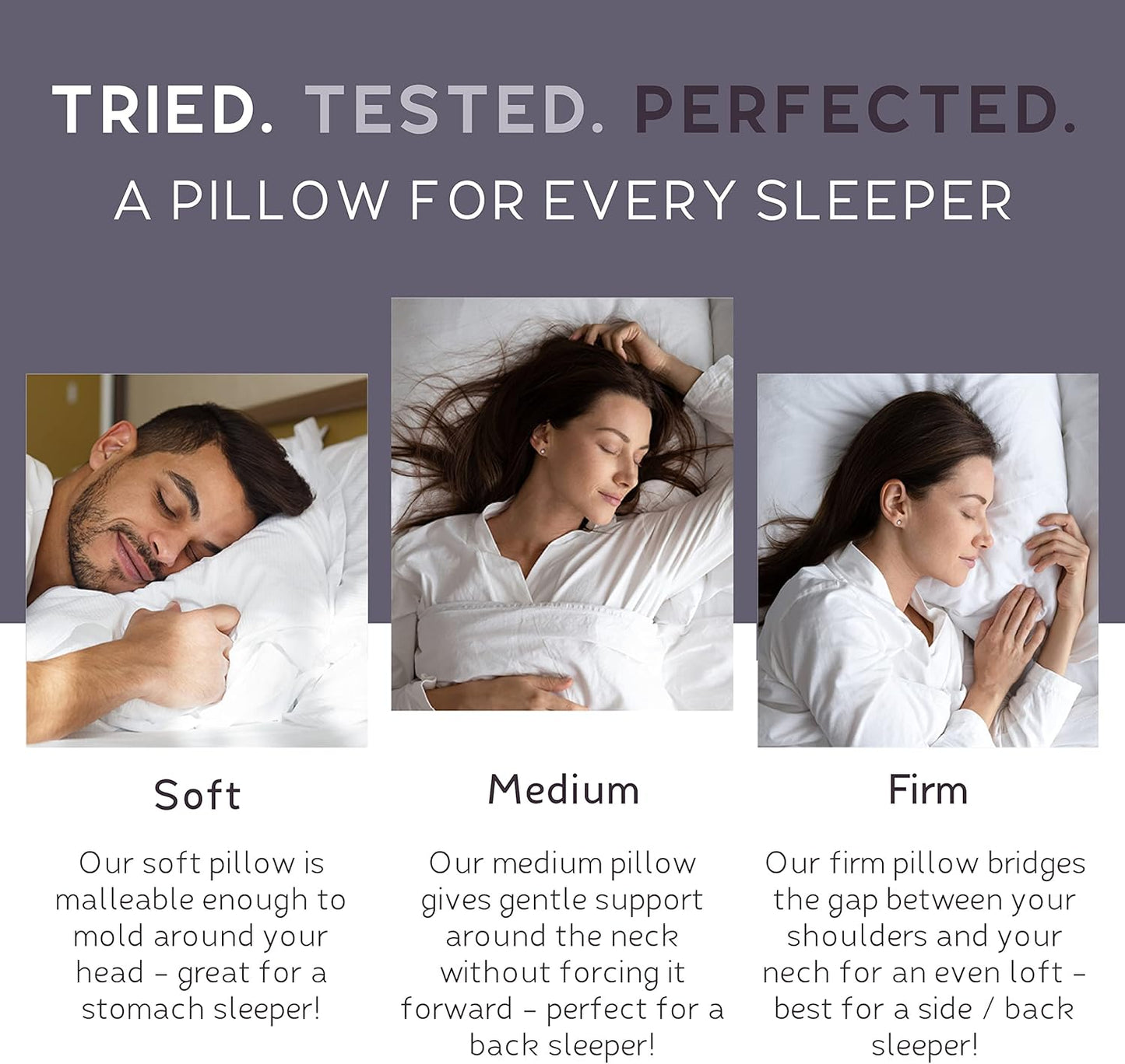 Lincove Signature 100% Natural Canadian White Down Pillow - Luxury Sleeping Pillow for Back, Stomach & Side Sleepers - 800 Fill Power Bed Pillow, 500 Thread Count, Made in Canada, King - Firm, 1 Pack