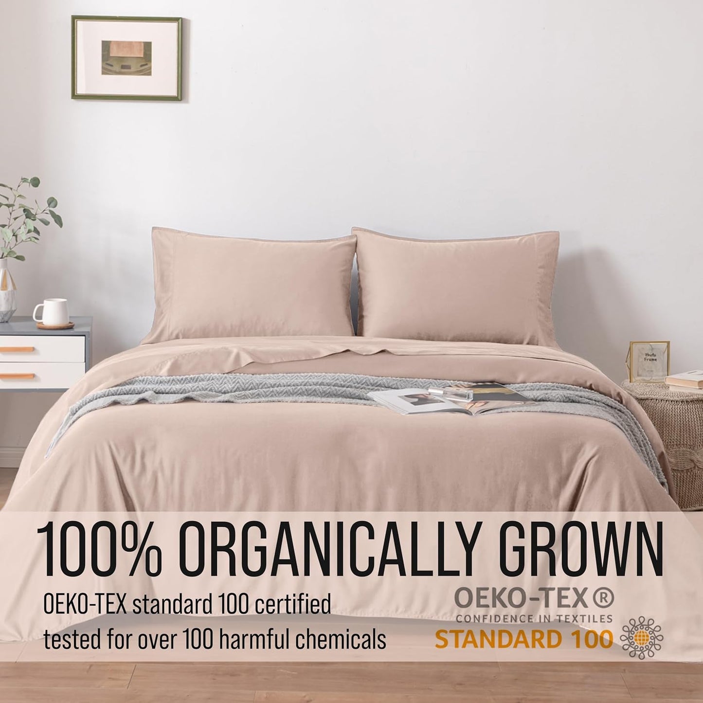 Bella Coterie Luxury Bamboo Viscose Twin XL Size Sheet Set | 100% Organically Grown | Ultra Soft | Cooling for Hot Sleepers | 18" Deep Pocket [Dusty Rose]