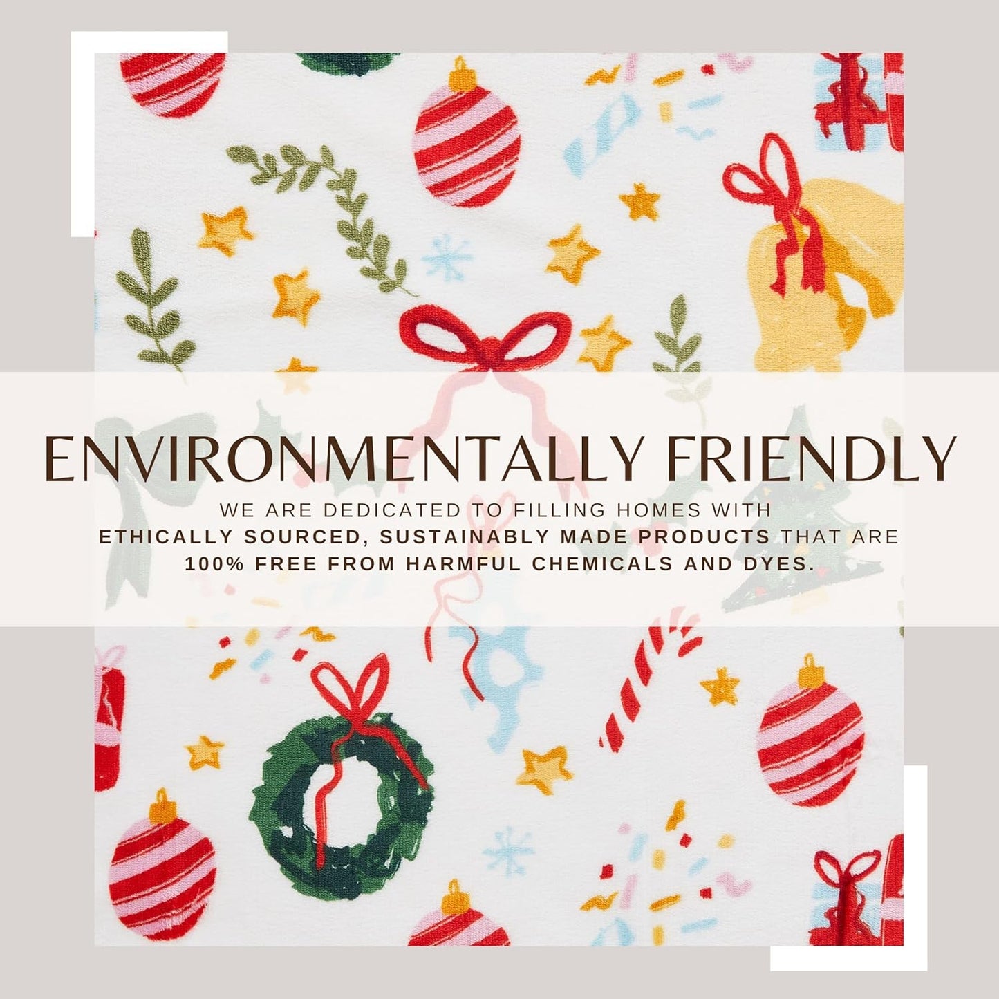 Fleece/Sherpa Christmas Throw - Super Soft Holiday Printed Blanket for Couch, Chair, or Bed - Cozy, Luxurious Plush - 50" x 60", Holiday Cats