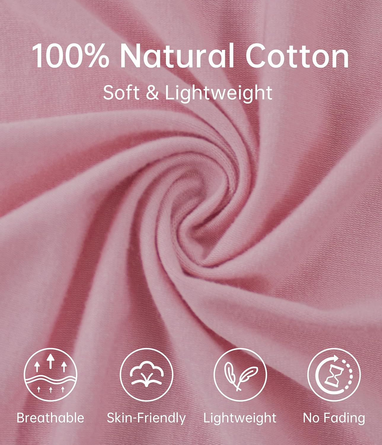 ANLIQI Women's 100% Cotton Robes Long Zipper Front House coats 3/4 Sleeve Bathrobes Lightweight Full Length Robe with Pockets