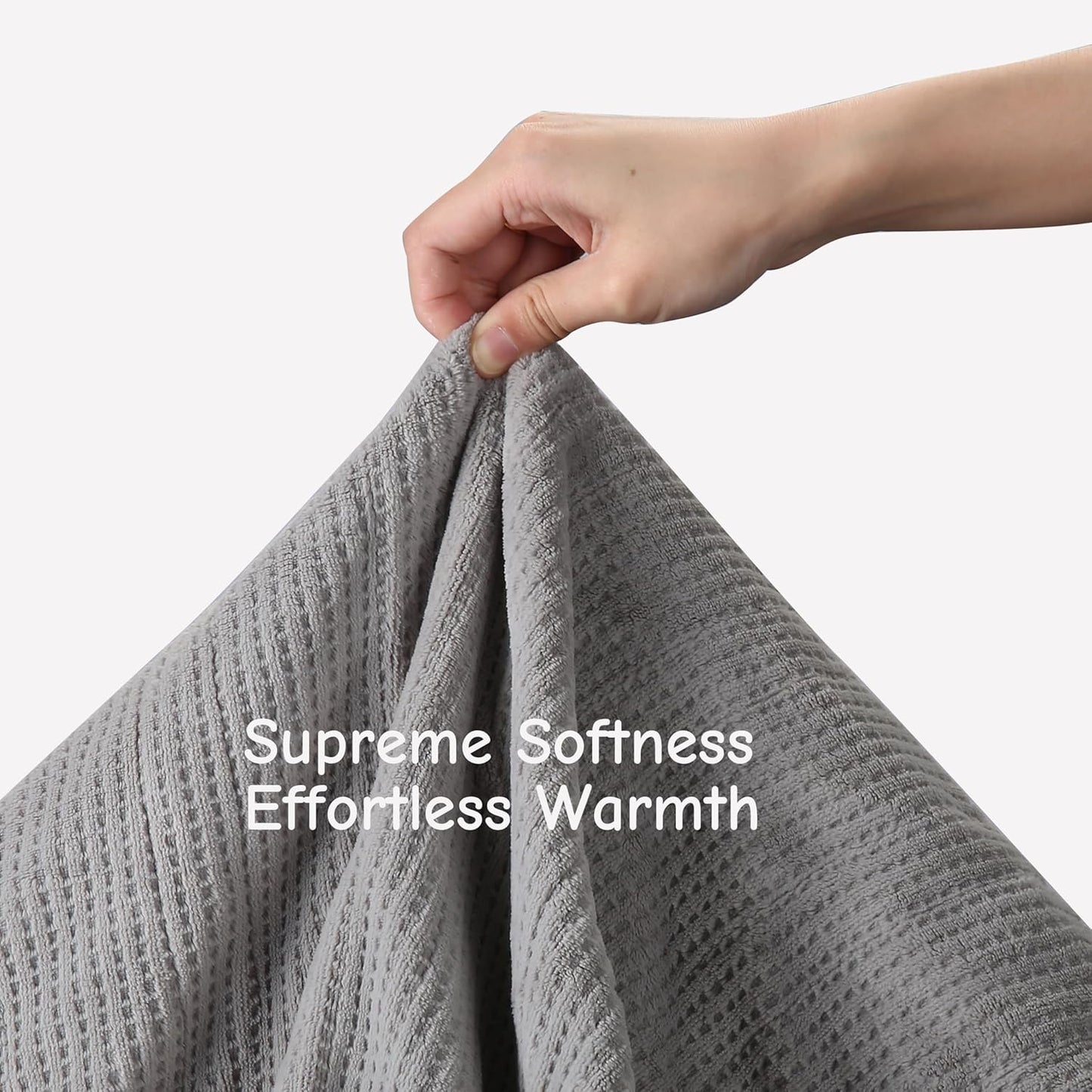 Electric Heated Blanket Full Size 72"x84", Ultra-Soft Heating Blanket with 5 Heat Levels & 10-Hour Auto Off, Fast Heating for Winter Comfort, Grey