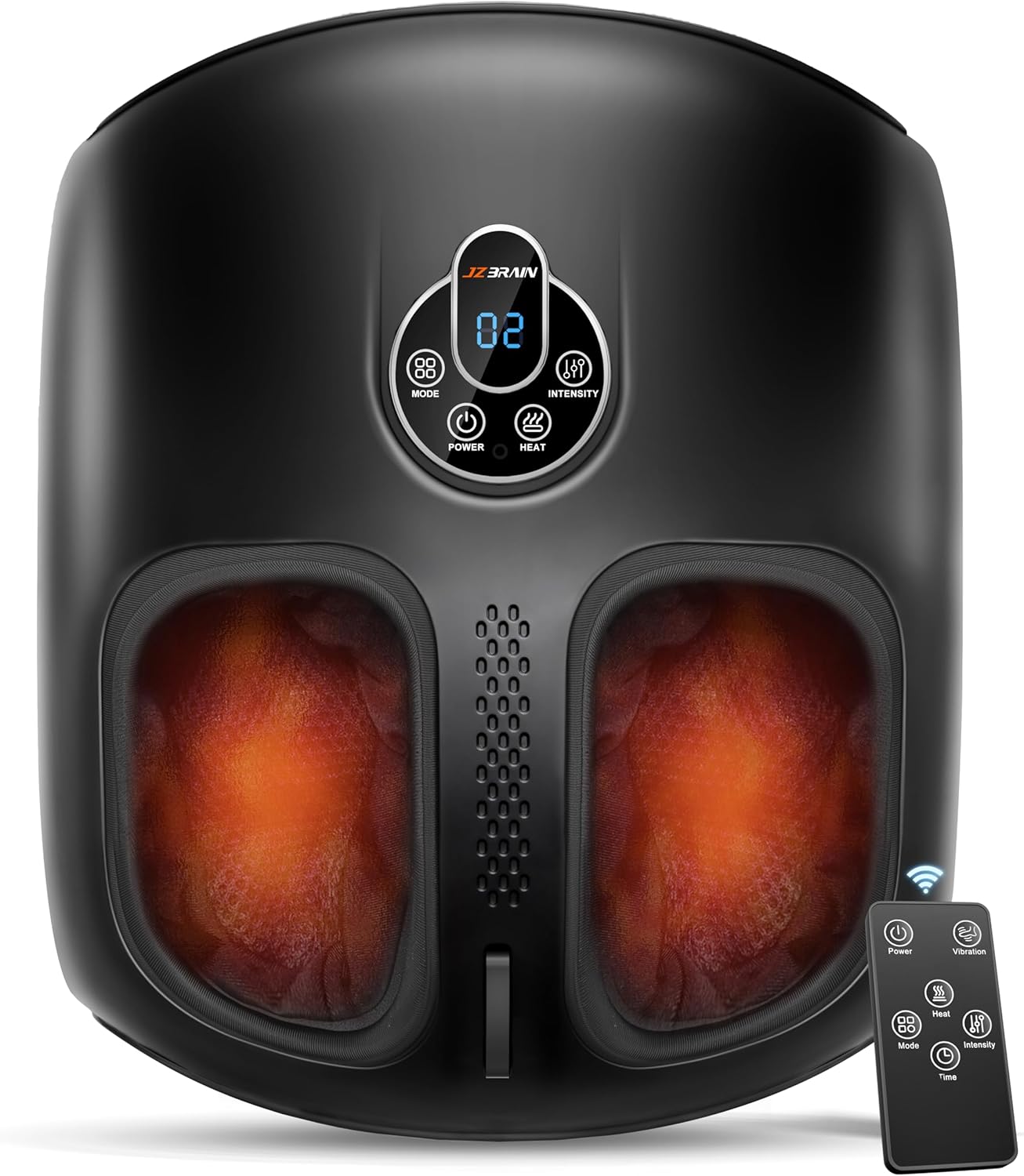 Shiatsu Foot Massager Machine with Heat : Deep Kneading Foot Massager with Vibration & Compression for Plantar Fasciitis & Neuropathy - for Women & Men,Relax for Home Office Use (Black)