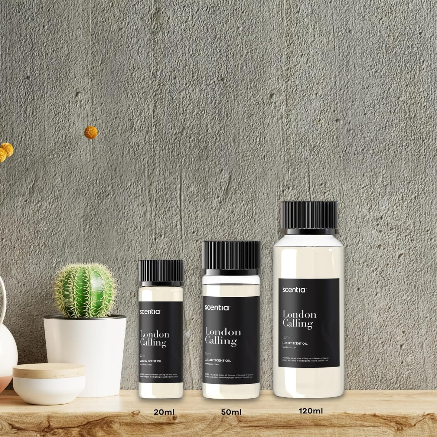 Scentia Hotel Diffuser Oil Inspired by Ferrari - 50 ml 1.69 fl oz - Fragrance Oil Blend White Tea, Cedarwood & Soku Lime for Aromatherapy Diffusers and Humidifiers - London Calling, Thanksgiving Gift