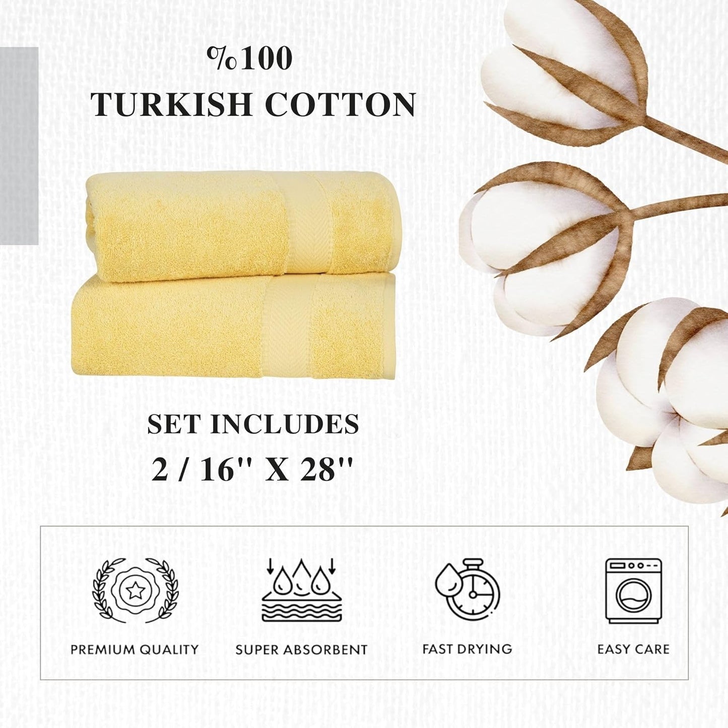 Personalized Towels - Customized Turkish Cotton Towel Set, Monogrammed Towels with Initials, Name & Embroidery, Idea for Weddings, Bridal Showers, Anniversaries, Housewarming, New Home