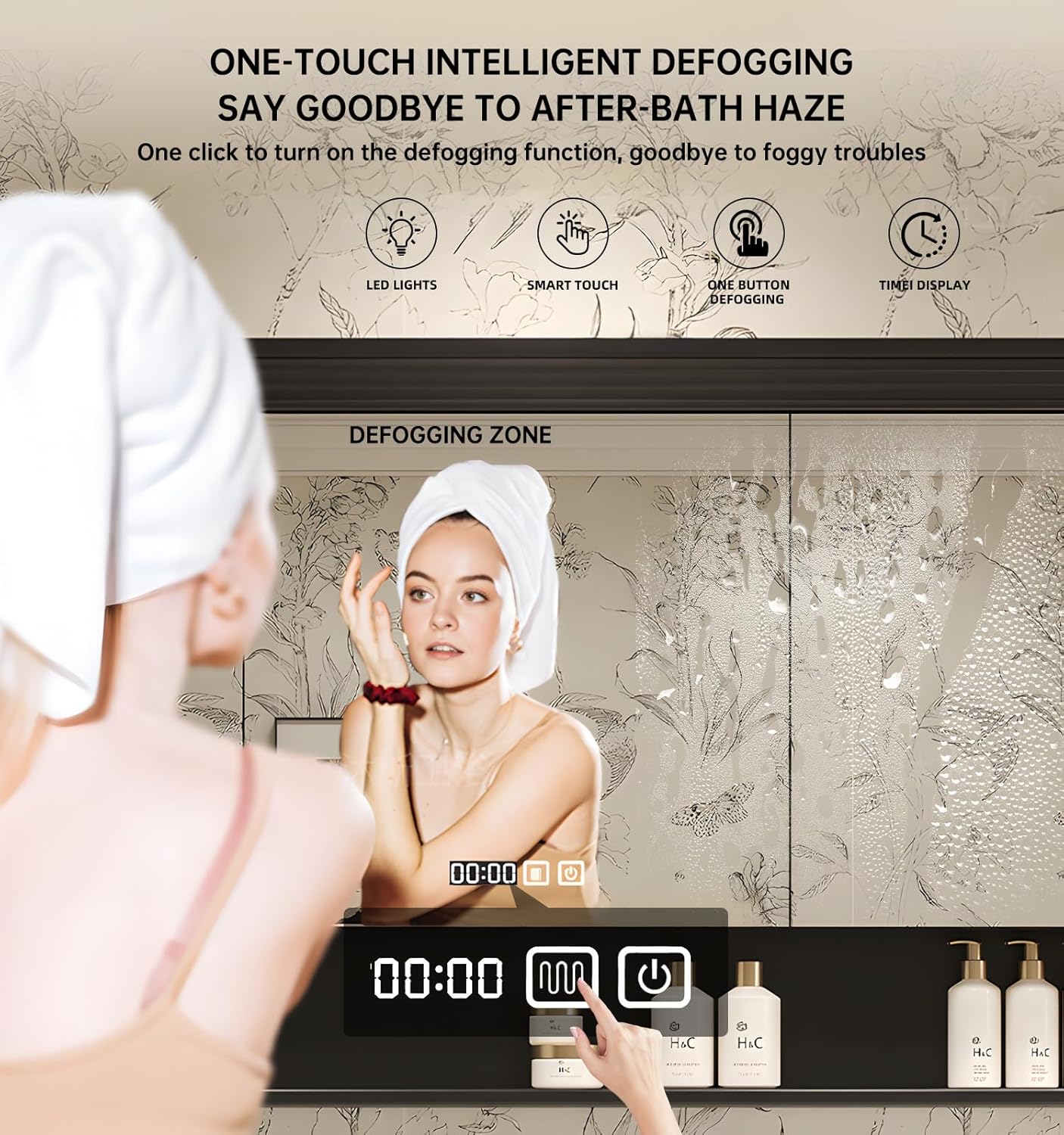 76" Double Bathroom Vanity with Sink,Freestanding Bathroom Vanity Large Storage Cabinet & Open Mirror Cabinet,4 Soft Closing Doors and 2 Drawers Solid Wood Luxury Bathroom Vanities Set,Black