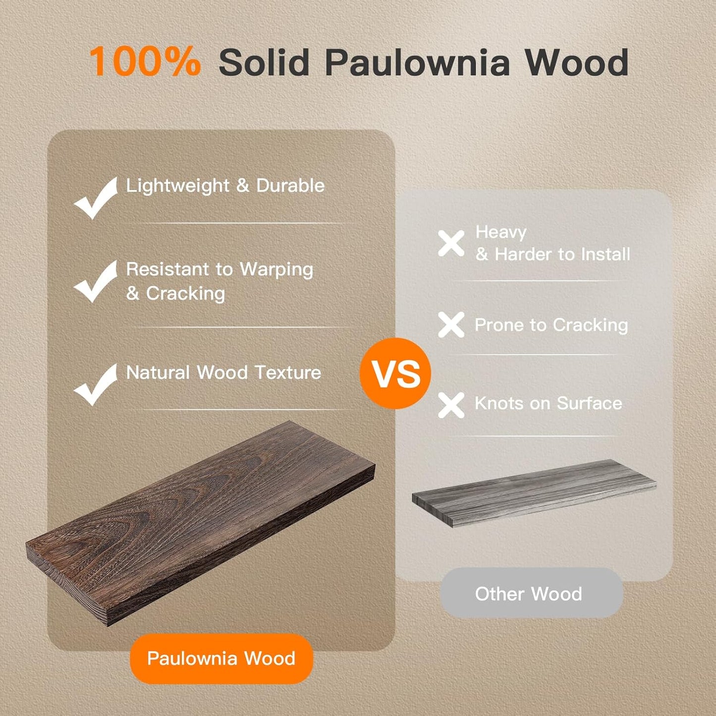 Amada Bathroom Shelves Over Toilet with Storage Basket, Floating Bathroom Wall Shelves for Home Organization & Wall Decor, Bathroom/Kitchen/Living Room Shelves–Rustic Brown