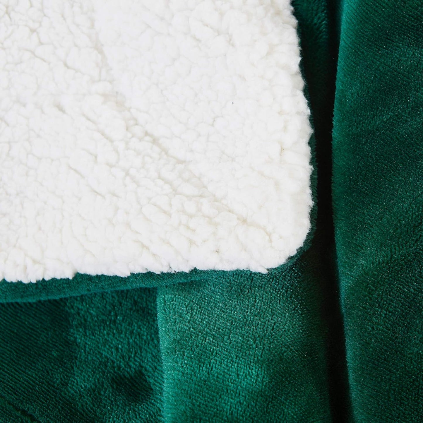 SOCHOW Sherpa Fleece Throw Blanket, Double-Sided Super Soft Luxurious Plush Blanket Throw Size, Green, 50x60 inches