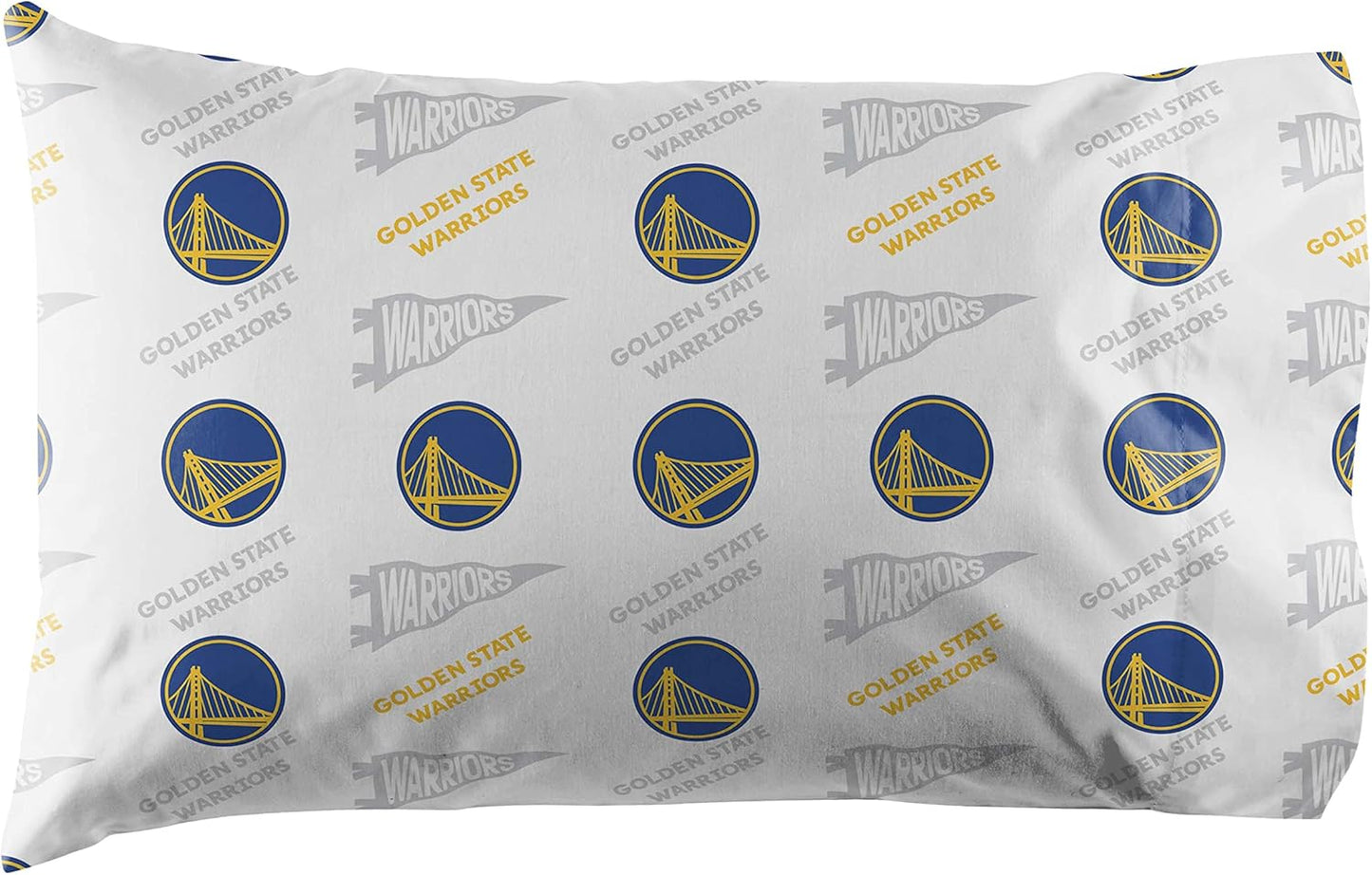 Officially Licensed Golden State Warriors NBA Twin Size Sheet Set – Soft Team Logo Bedding for Dorms, Bedrooms, Fan Caves & Game Day Style