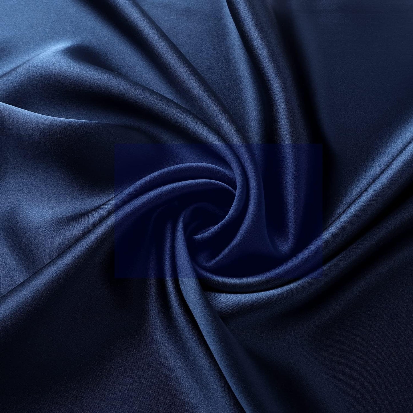 ALASKA BEAR Silk Pillowcase for Hair and Skin, Set of 2 Pure Genuine 22 Momme Mulberry Silk Pillow Cases Standard Size for Bliss Sleep Better Than Poly Satin, Zipper Closure(2pc, Navy)