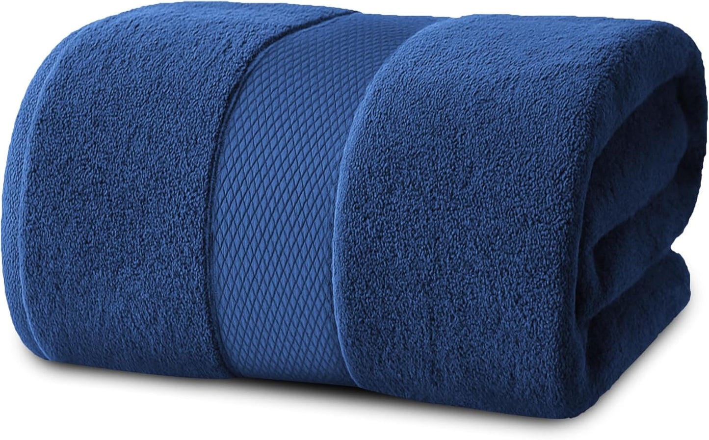 Infinitee Xclusives – Luxury Bath Sheets Towels – 1 Pack 600 GSM (35X70 Inches) – 100% Ring Spun Cotton Large Bath Towels for Bathroom (Tranquil Navy, Bath Sheets - Pack 1)
