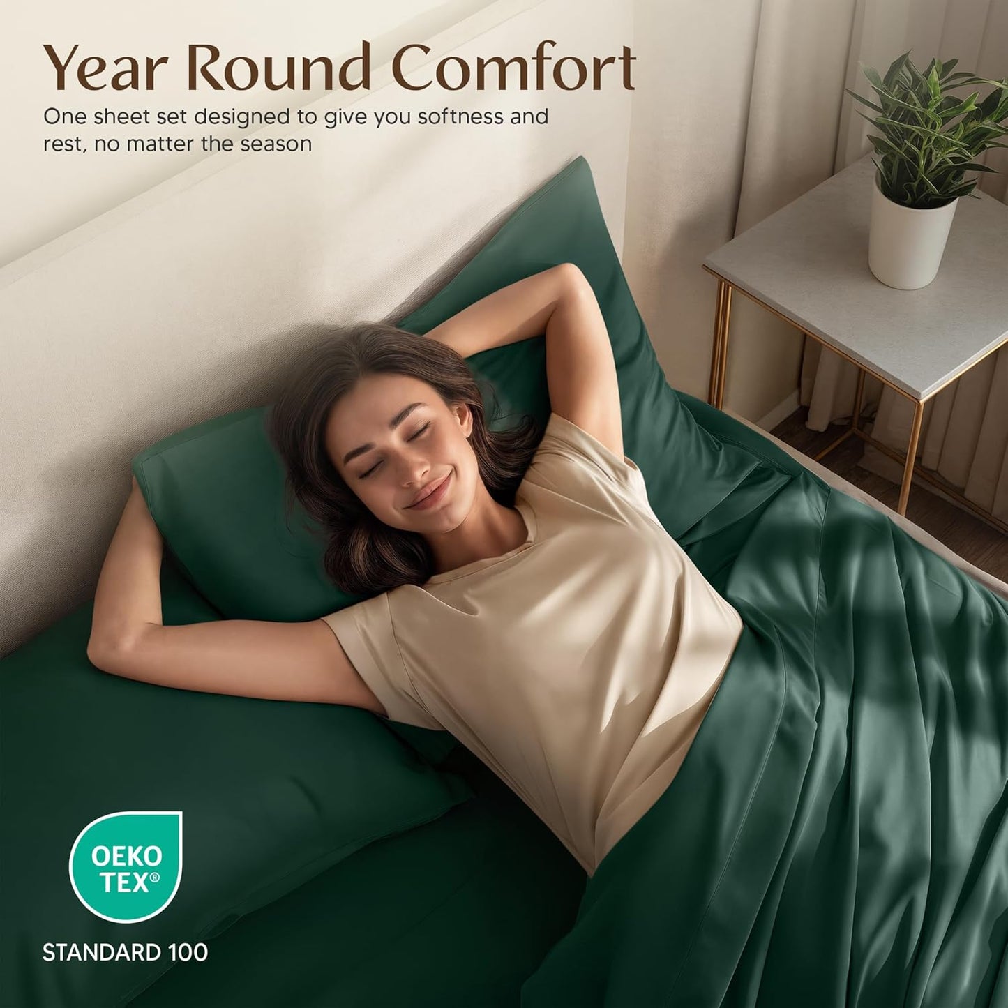Utopia Bedding Queen Bed Sheets Set - 4 Piece Bedding - Brushed Microfiber - Shrinkage and Fade Resistant - Easy Care (Emerald Green)