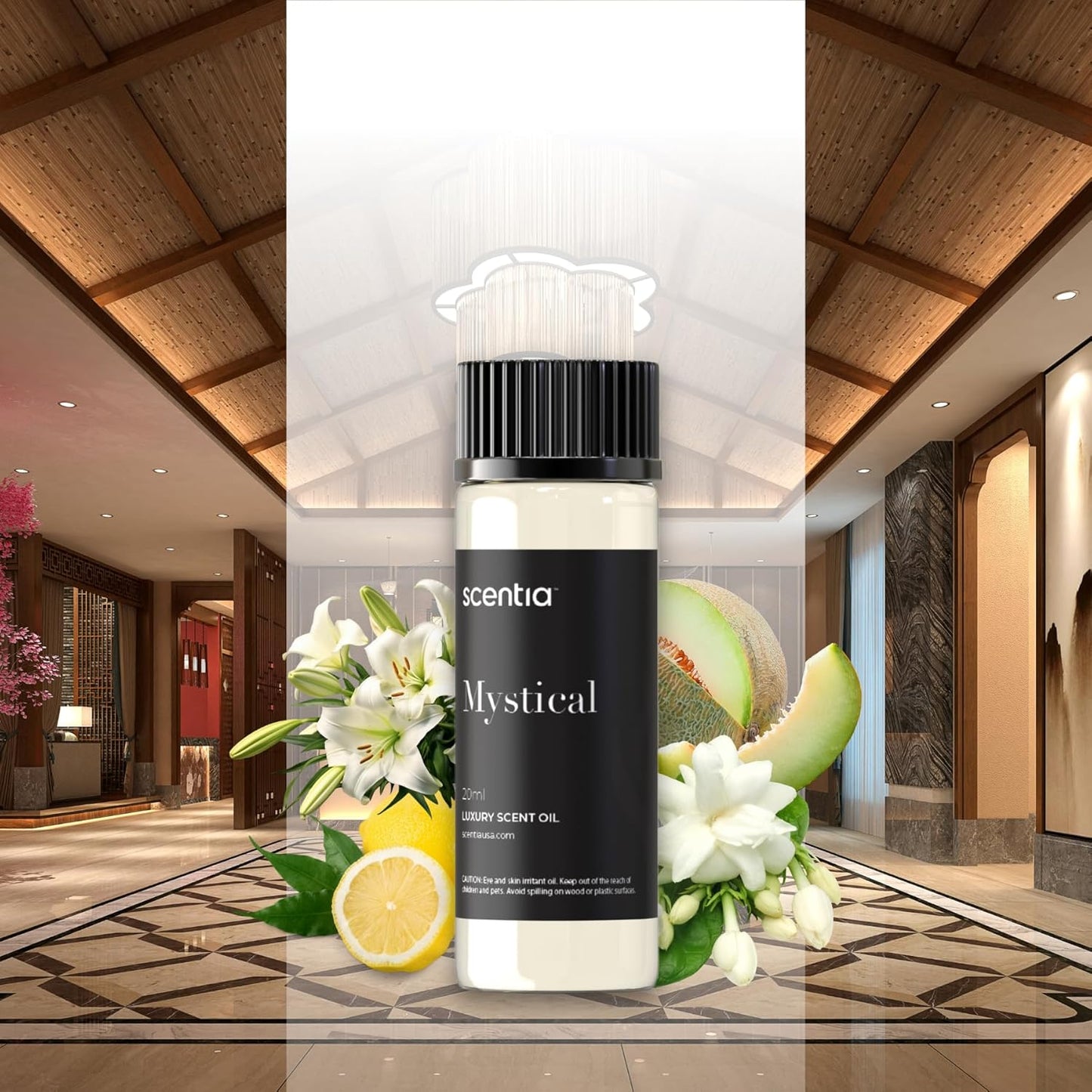 Scentia Hotel Diffuser Oil Inspired by The Wynn, Las Vegas Hotel - 20 mL 0.67 fl oz - Fragrance Oil Blend for Aromatherapy & Ultrasonic Diffusers - Mystical, Thanksgiving Gift