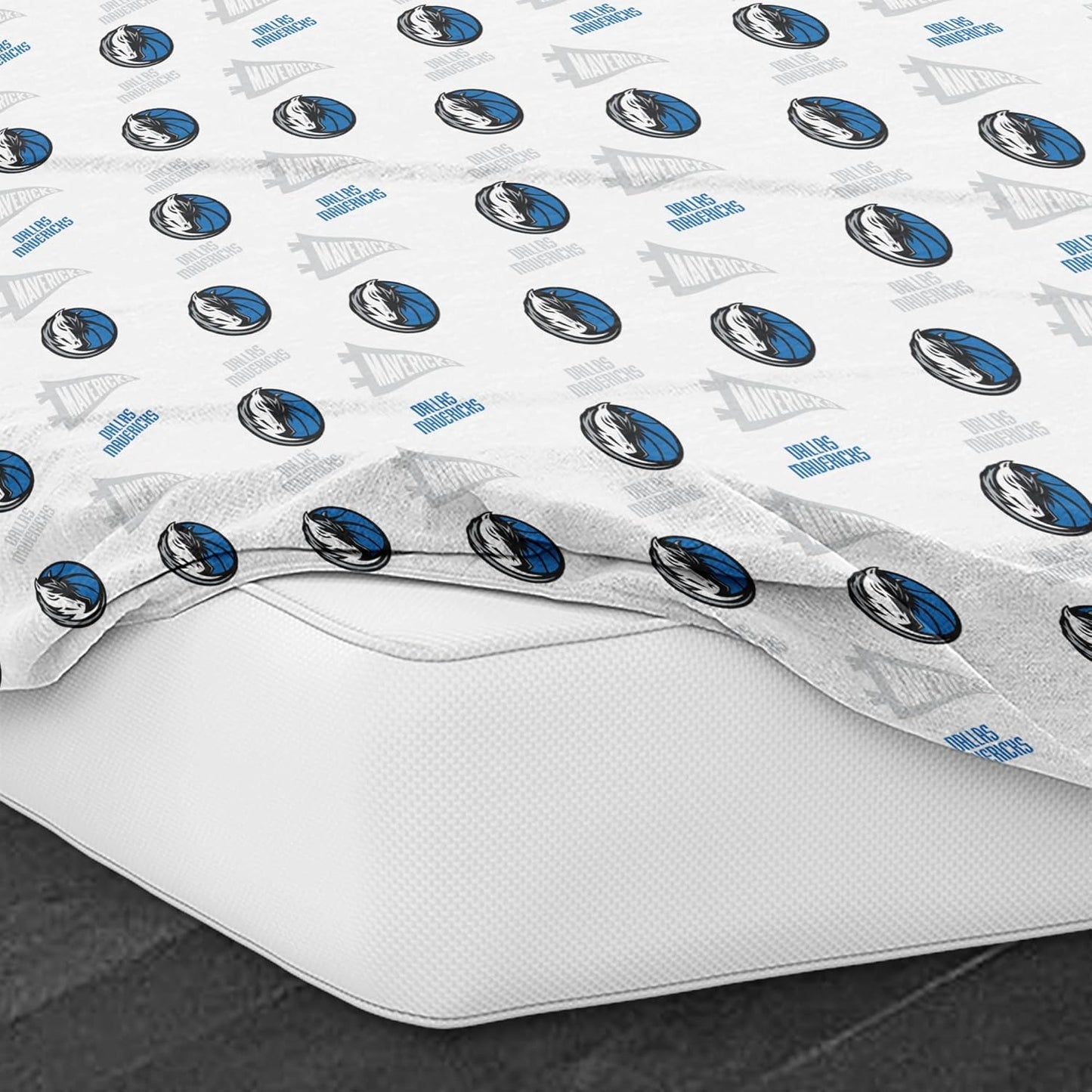 Northwest Officially Licensed Dallas Mavericks NBA Full Size Sheet Set – Soft Team Logo Bedding for Dorms, Bedrooms, Fan Caves & Game Day Style