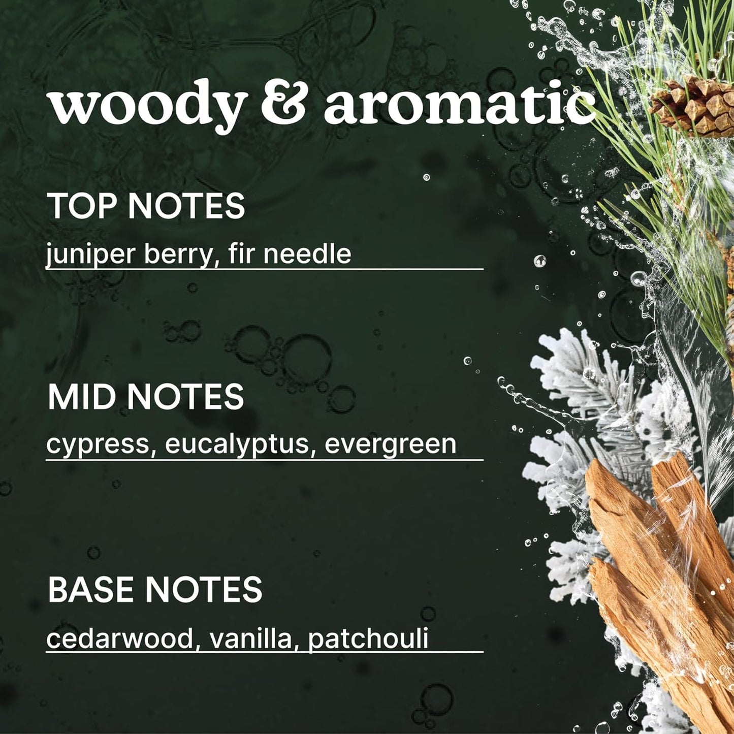 Homedics SereneScent Seasonal Collection Frosted Cypress Home Fragrance Oil, 120 ml, for use with Homedics SereneScent Waterless Diffuser (ARMH-970/973), Clean & Natural