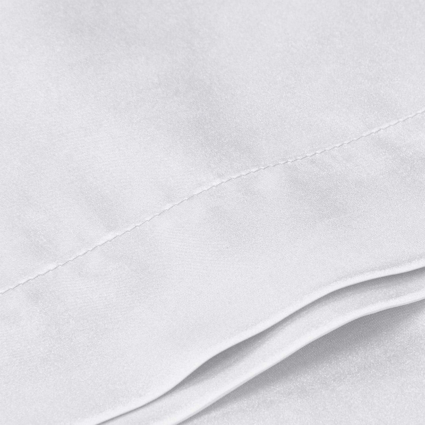 BEDELITE Satin Body Pillow Cover, Super Soft and Cooling Body Pillow Pillowcase for Hair and Skin, Breathable Silky Full Long Pillowcase Cover(20"x54", White)