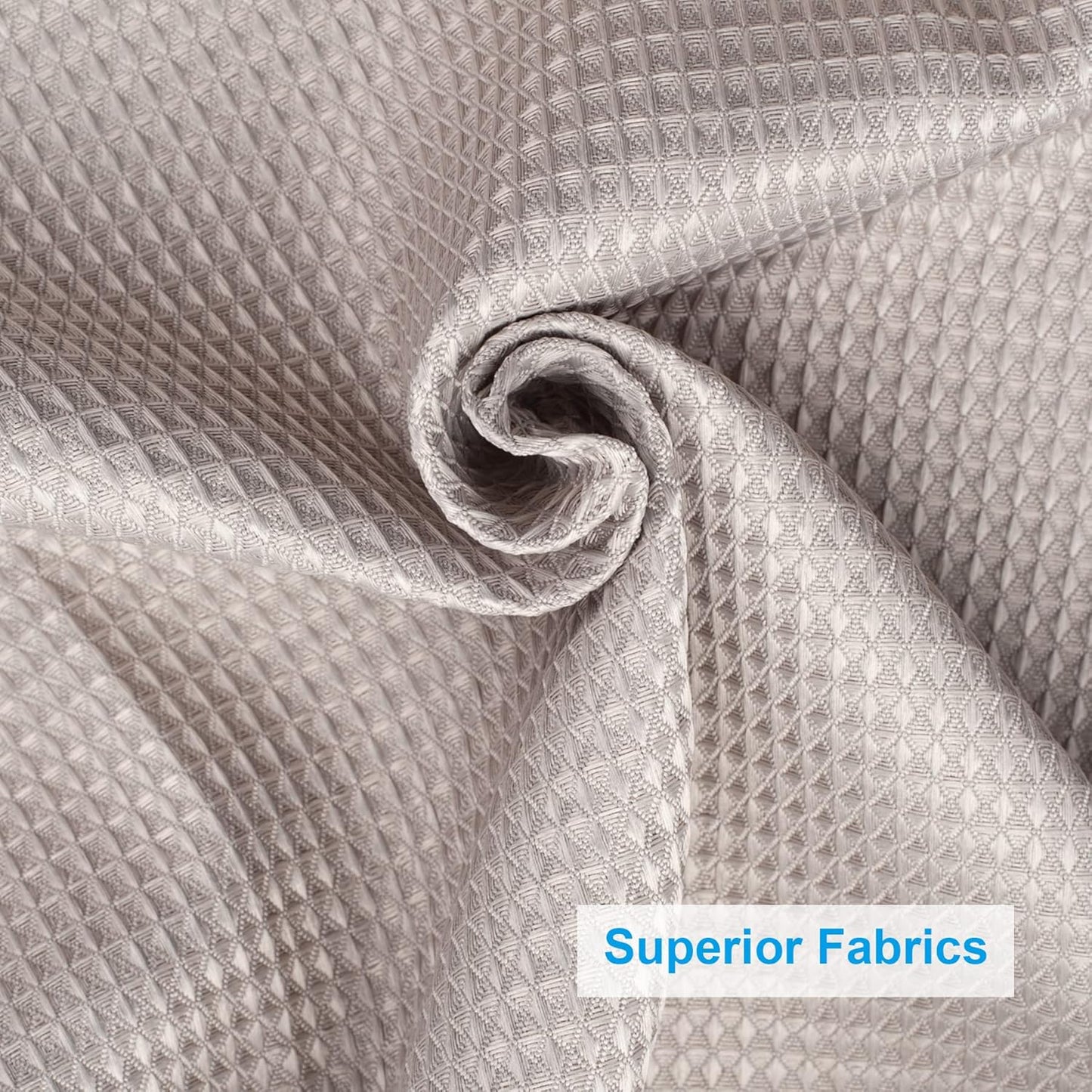 AmazerBath Waffle Shower Curtain 78 Inches Long, Khaki Shower Curtain Fabric Heavy Duty 240GSM, Hotel Quality Bathroom Shower Curtains Tan, Hooks not Included, 72 x 78 Inches