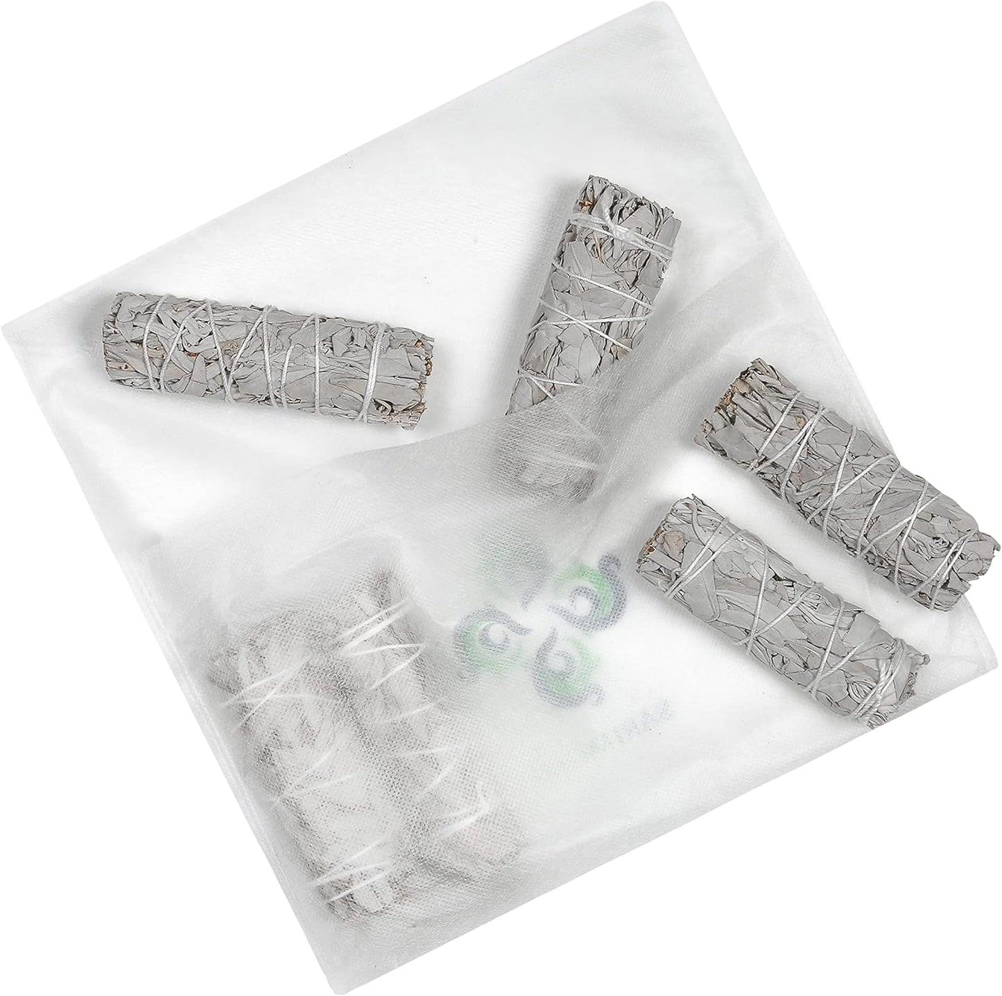White Sage Smudge Sticks - 6 - 4" Sage Bundles - Perfect Sage Stick Smudge Sticks Smudging Kit Replenishment