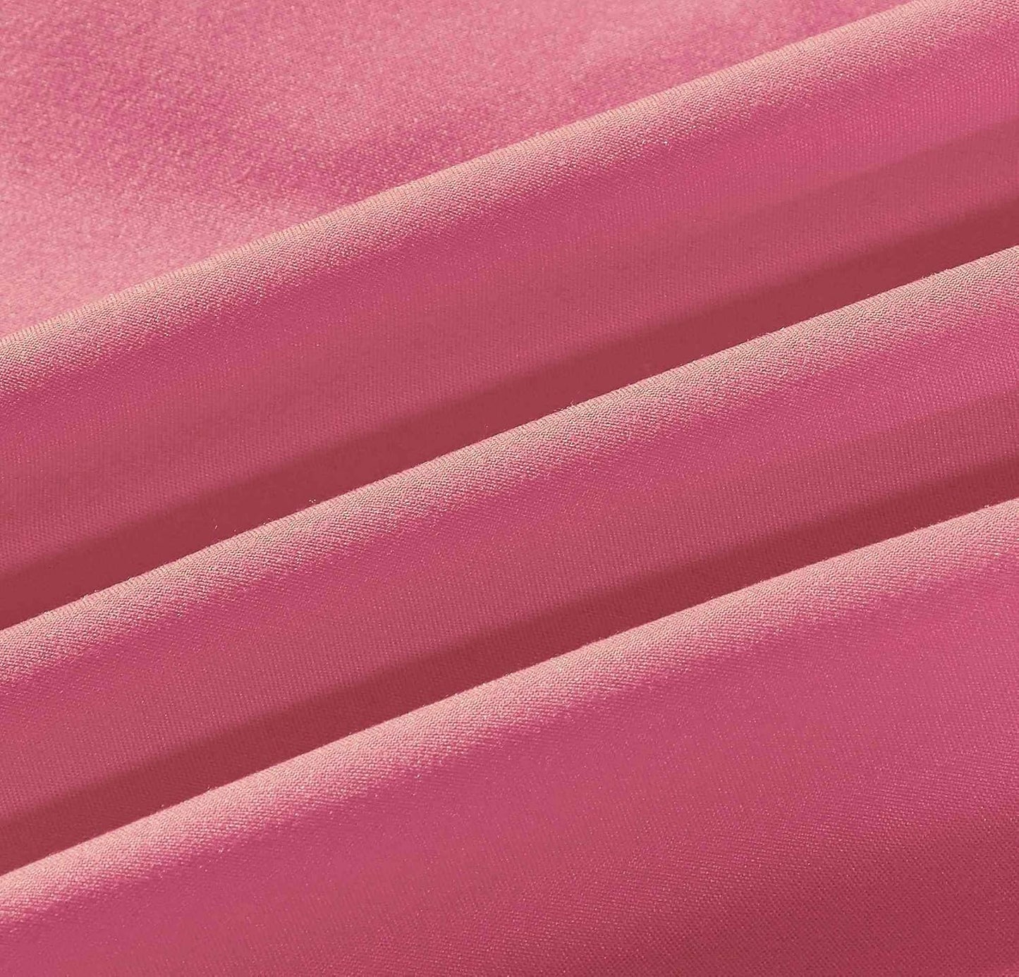 Sheets & Beyond Wrap Around Solid Microfiber Luxury Hotel Quality Fabric Bedroom Gathered Ruffled Bedding Bed Skirt 14 Inch Drop (Queen, Pink)