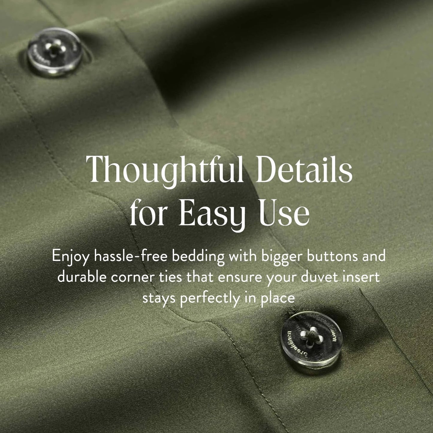 Brooklinen Luxury Sateen Duvet Cover - 100% Cotton, Full/Queen Size in Fresh Moss Green with Extra-Long Corner Ties and Button Closure - Best Full/Queen Duvet Covers