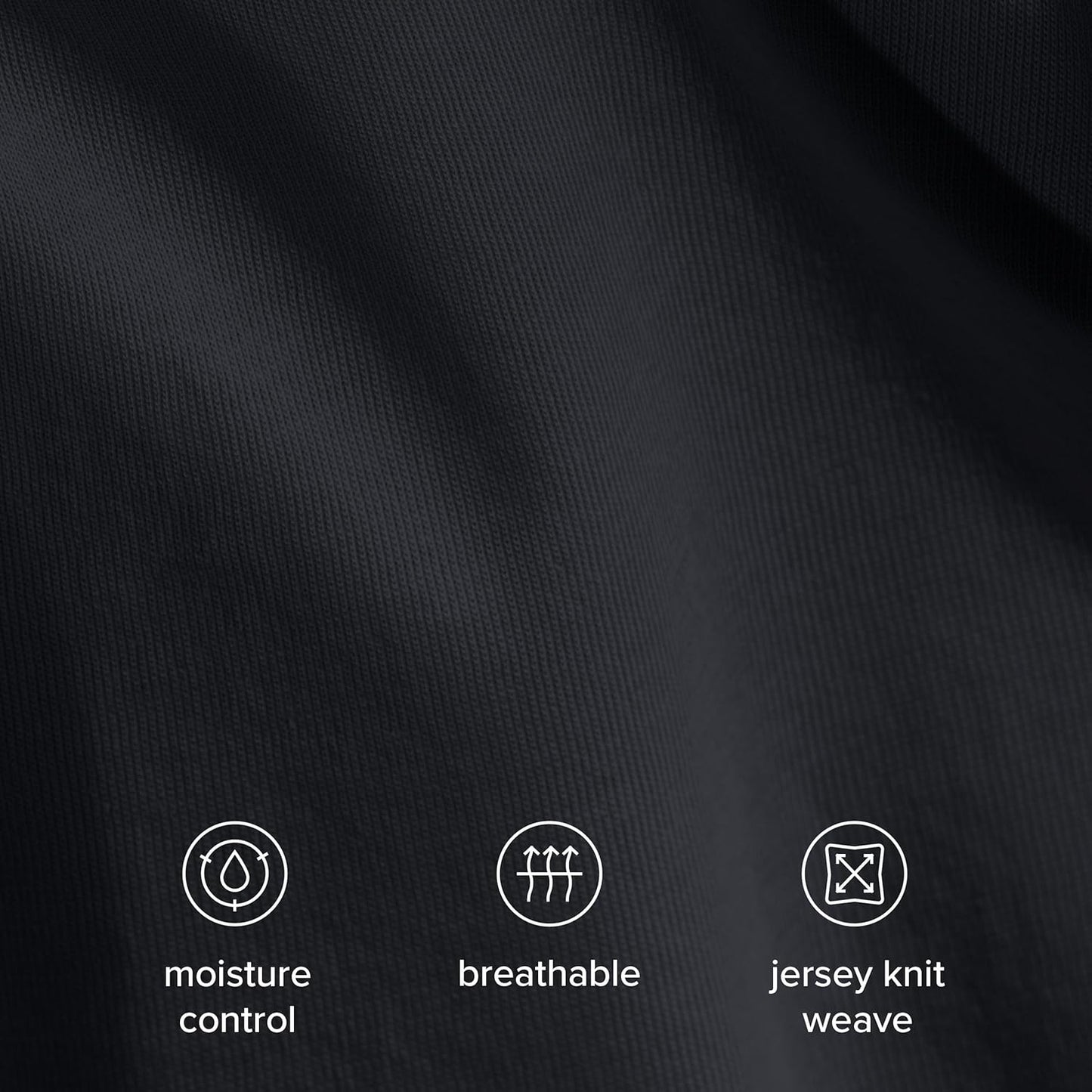 Bare Home 100% Organic Cotton Jersey Duvet Cover Set - Twin/Twin XL Size - Ultra Soft - 100% Cotton - 2pcs - Corner Ties - Button Closure - Bedding Duvet Cover & Pillow Shams (Black)
