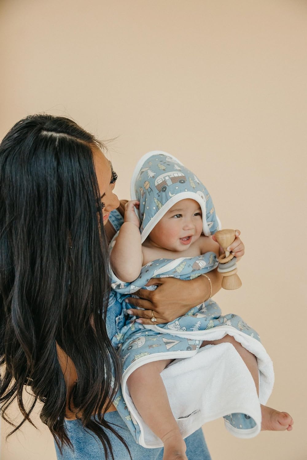 Copper Pearl Hooded Bath Towels Premium Knit/Terry Cloth Baby Towels with Hood, Pockets, and Cool Designs - Great to Gift and Make Bath Time Fun - Baby Bath Towel, Bridger