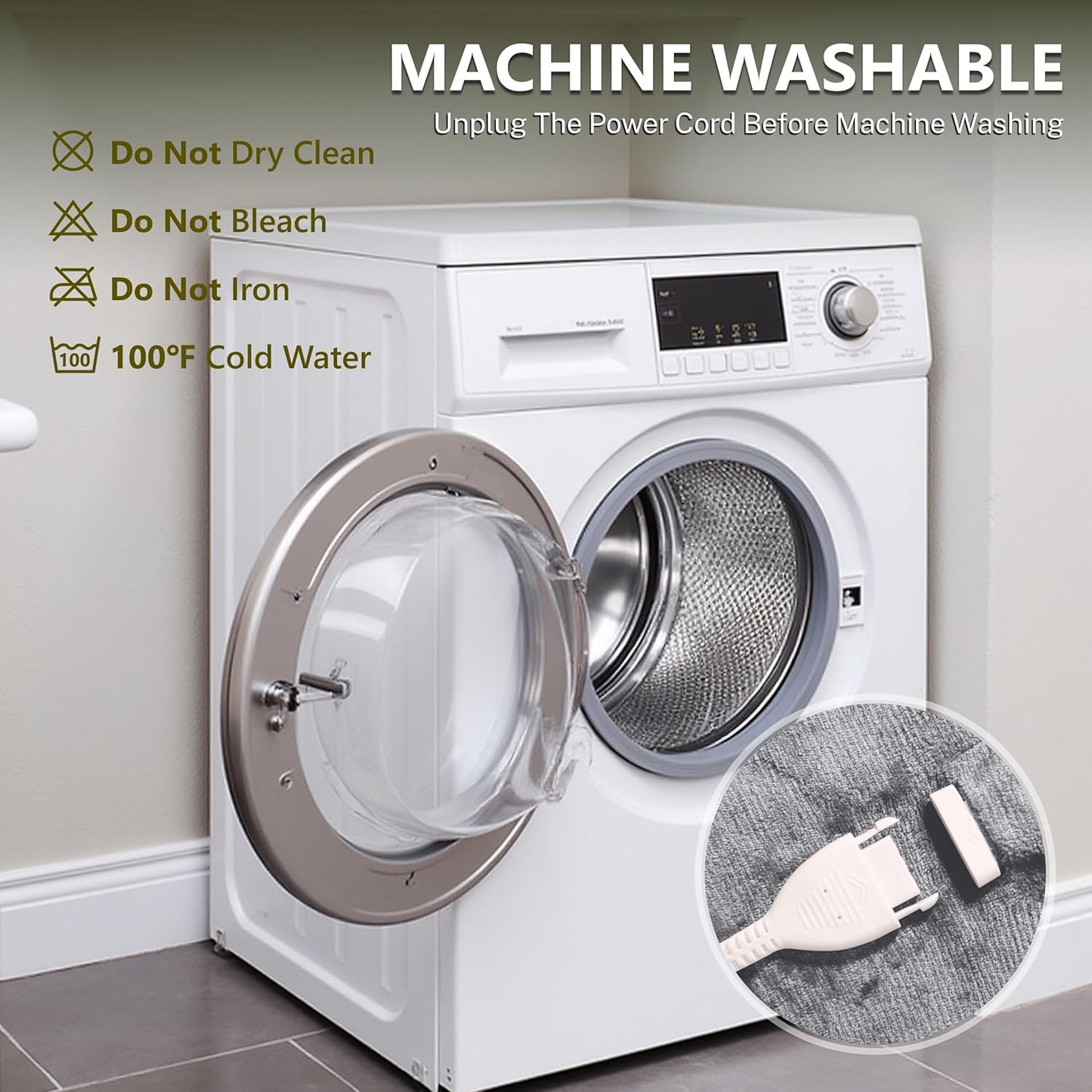 Heat Blanket 72”x84” Full Size,Soft Flannel & Sherpa Reversible Electric Blanket with 10 Heat Settings,12 Timer Setting and 8 Hours Auto-Shut Off,ETL Certified Machine Washable,Light Grey
