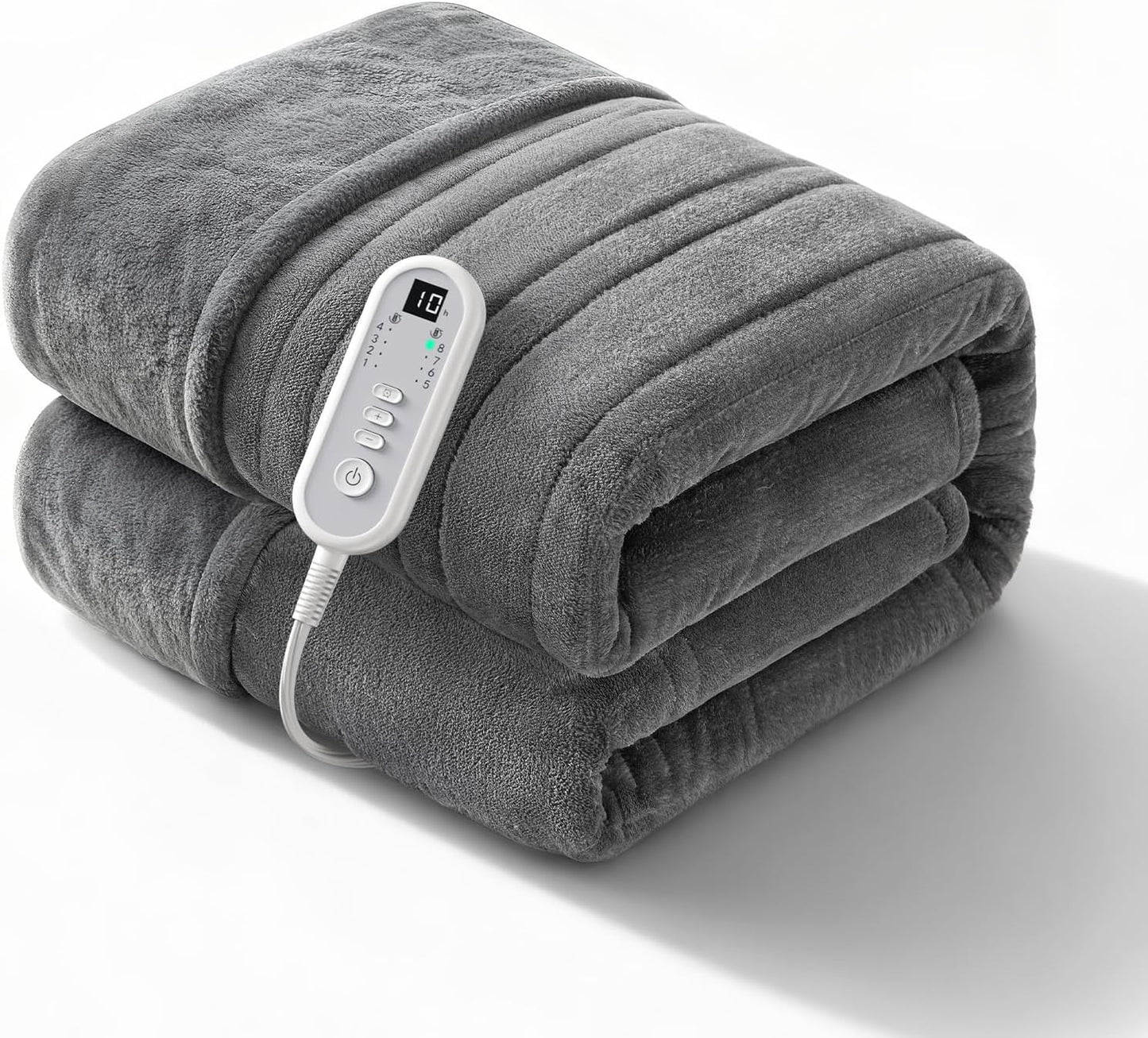Heated Blanket Full, Ultra Soft Premium Flannel Electric Blanket, Consistent & Even Heating with 8 Heat Levels 10-Hour Auto Off, Overheat Protection, Warm Gifts for Grandma (72"x84")