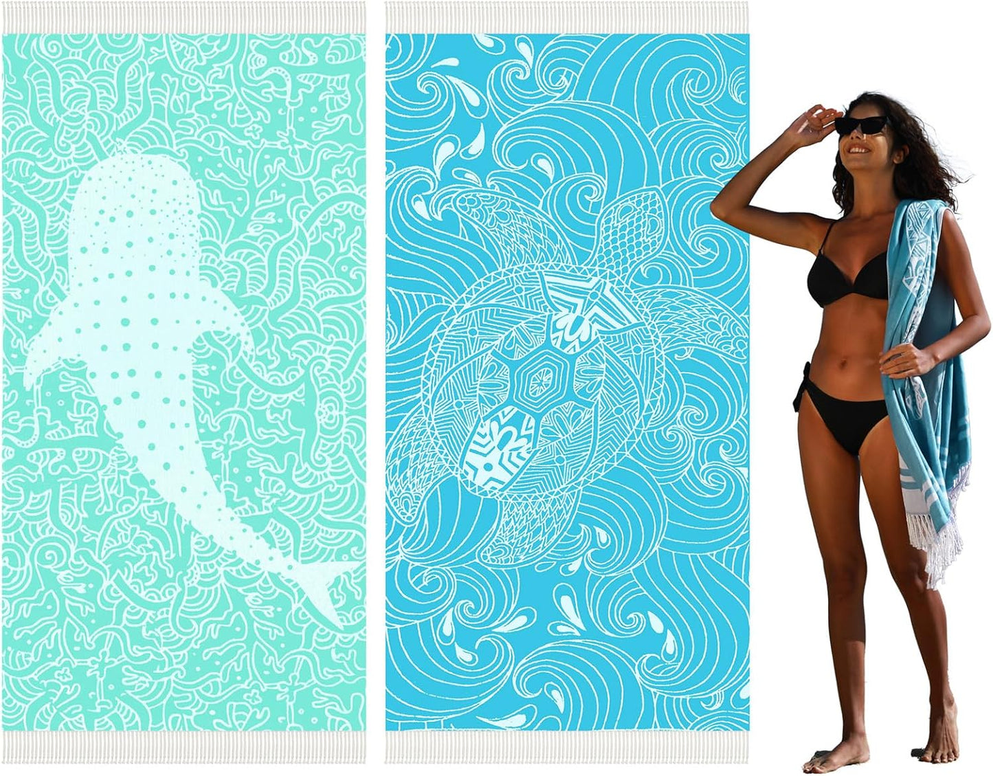 Thin Turkish Beach Towel Lightweight Quick Dry Absorbent Cotton Bathroom Bath Pool Swim Towels Extra Large Oversized Sand Free Beach Accessories Essentials Cloud Gifts for Adult