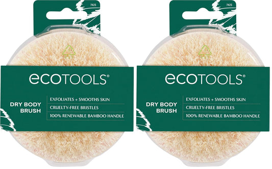 EcoTools Dry Body Brush, for Post Shower & Bath Skincare Routine, Removes Dirt & Promotes Blood Circulation, Helps Reduce Appearance of Cellulite, Eco-Friendly, Vegan & Cruelty-Free, 1 Count