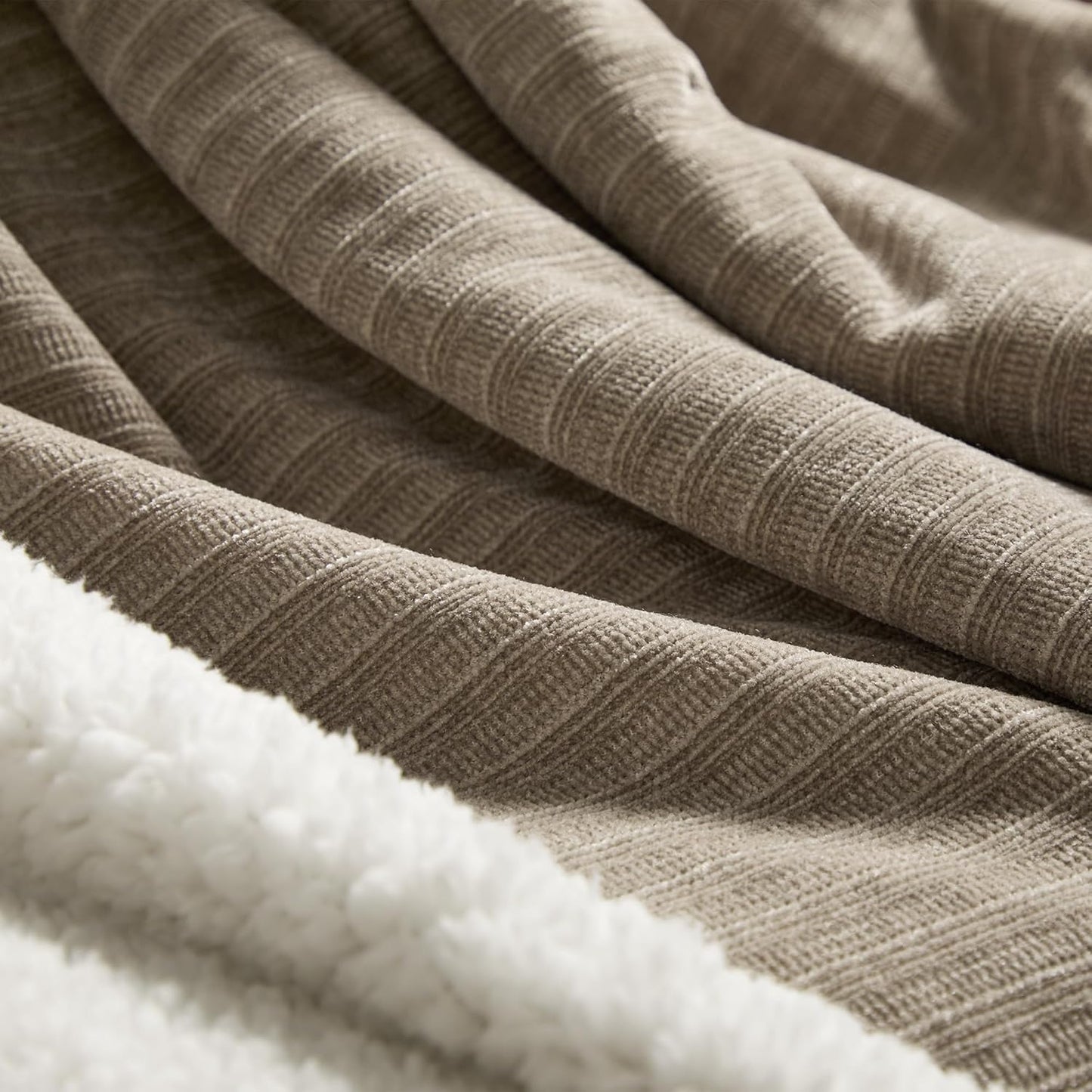 Heated Throw Blanket, 50"x60"Ultra Soft Cozy Chenille Electric Blanket with 10 Heating Levels & 2-10H Auto-Off, Fasting Heating for Couch/Bed, ETL Certified, Machine Washable(Khaki)
