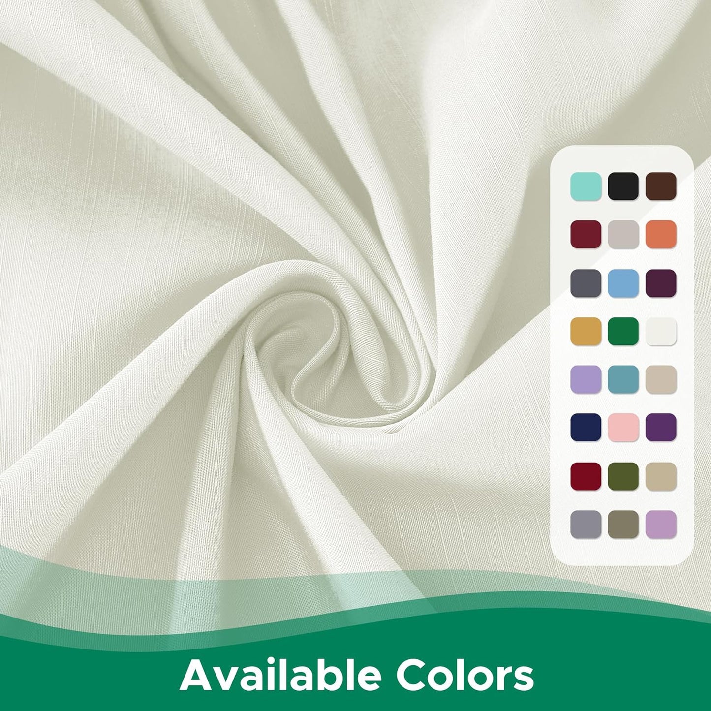 Biscaynebay Wrap Around Bed Skirts for Queen Beds 15" Drop, Ivory Adjustable Elastic Dust Ruffles Easy Fit Wrinkle & Fade Resistant Silky Luxurious Fabric Machine Washable