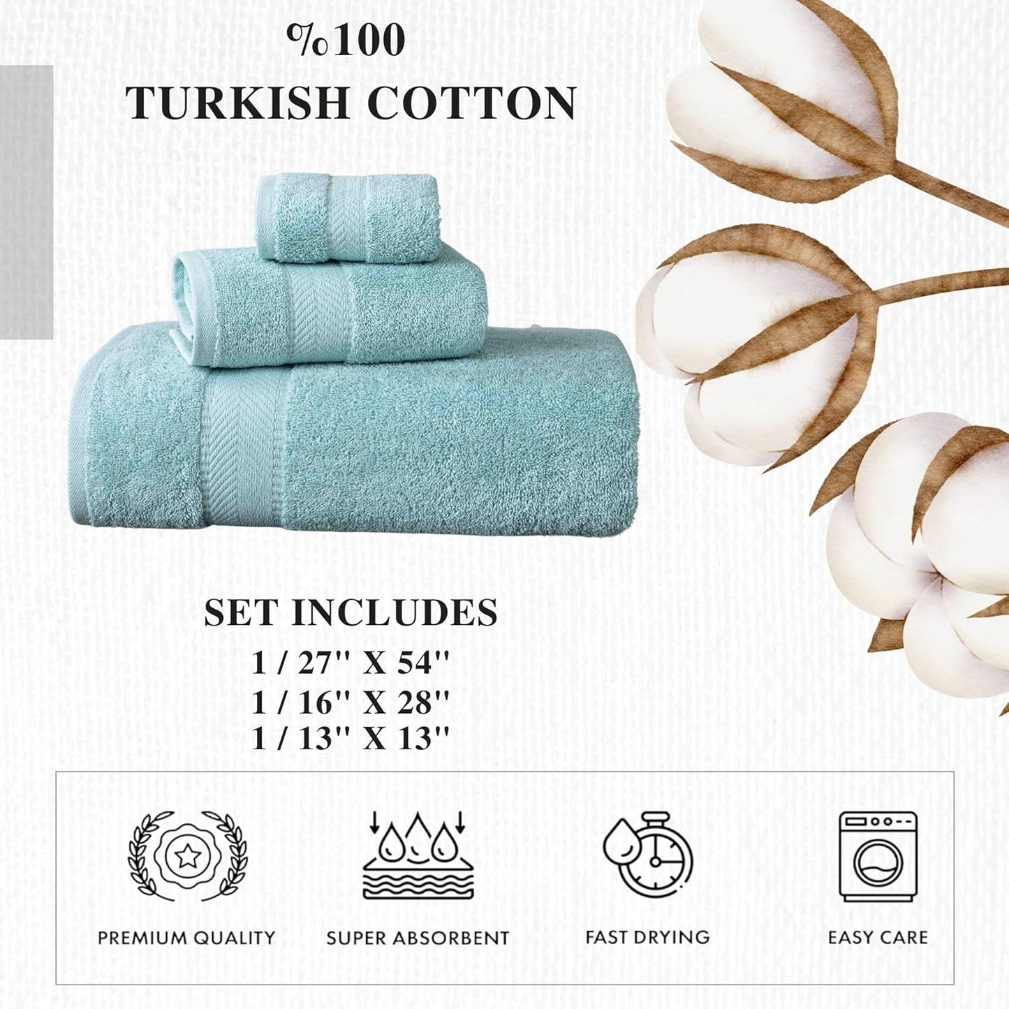 Personalized Towels - Customized Turkish Cotton Towel Set, Monogrammed Towels with Initials, Name & Embroidery, Idea for Weddings, Bridal Showers, Anniversaries, Housewarming, New Home