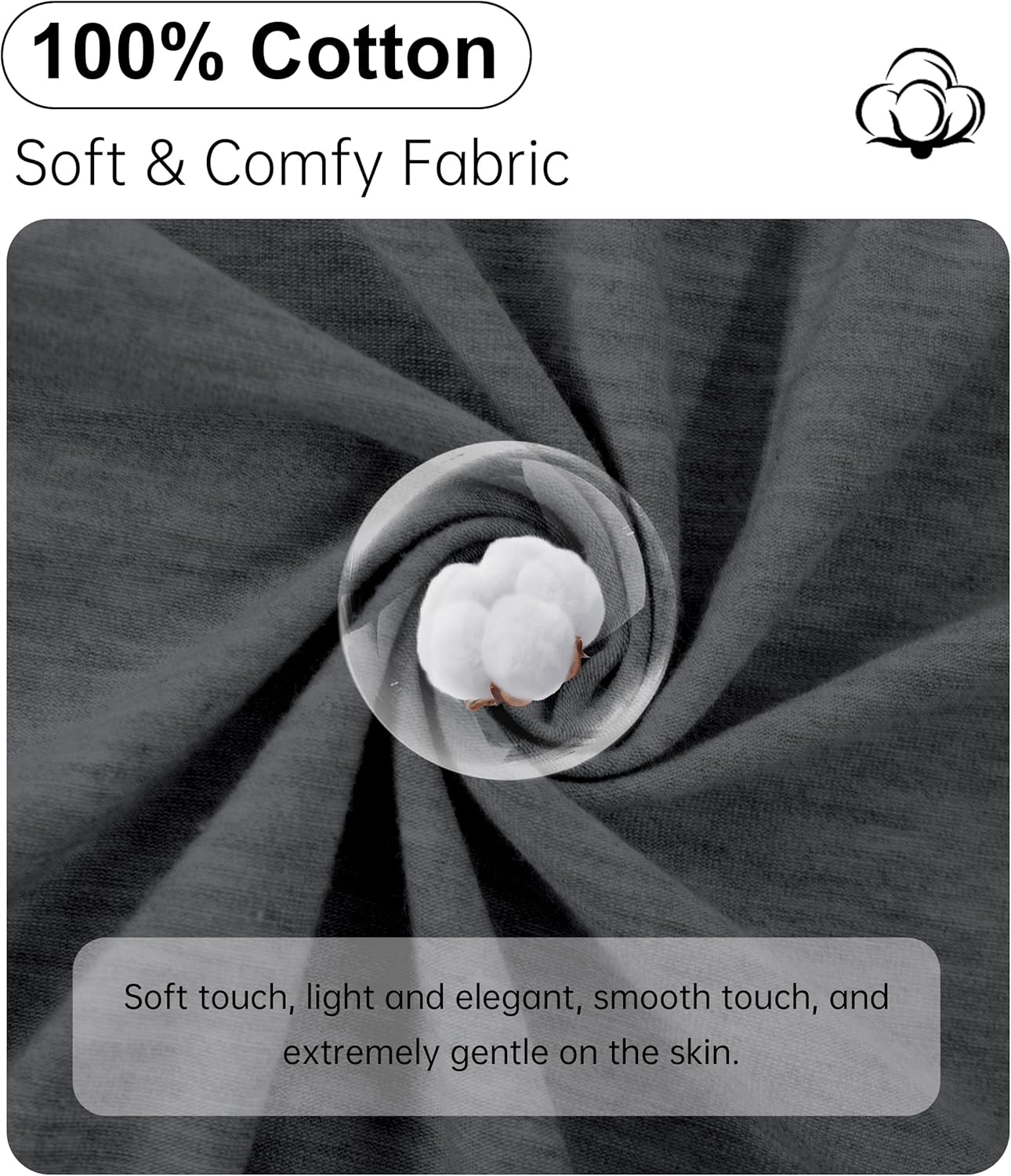 ANLIQI Women's 100% Cotton Robes Long Zipper Front House coats 3/4 Sleeve Bathrobes Lightweight Full Length Robe with Pockets