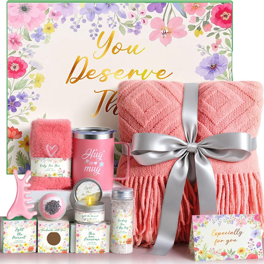 Birthday Gifts for Women,Self Care Gifts Get Well Soon Gift Baskets,Sympathy Gifts,Spa Gift Set,Thinking of You,Thank You, for Best Friend Mom Wife Sister Grandma