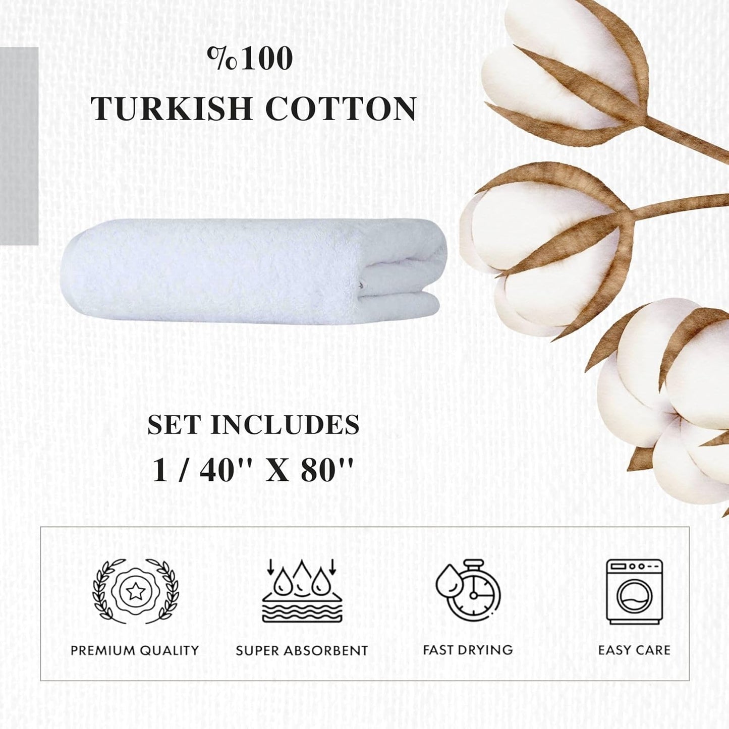 Personalized Towels - Customized Turkish Cotton Towel Set, Monogrammed Towels with Initials, Name & Embroidery, Idea for Weddings, Bridal Showers, Anniversaries, Housewarming, New Home