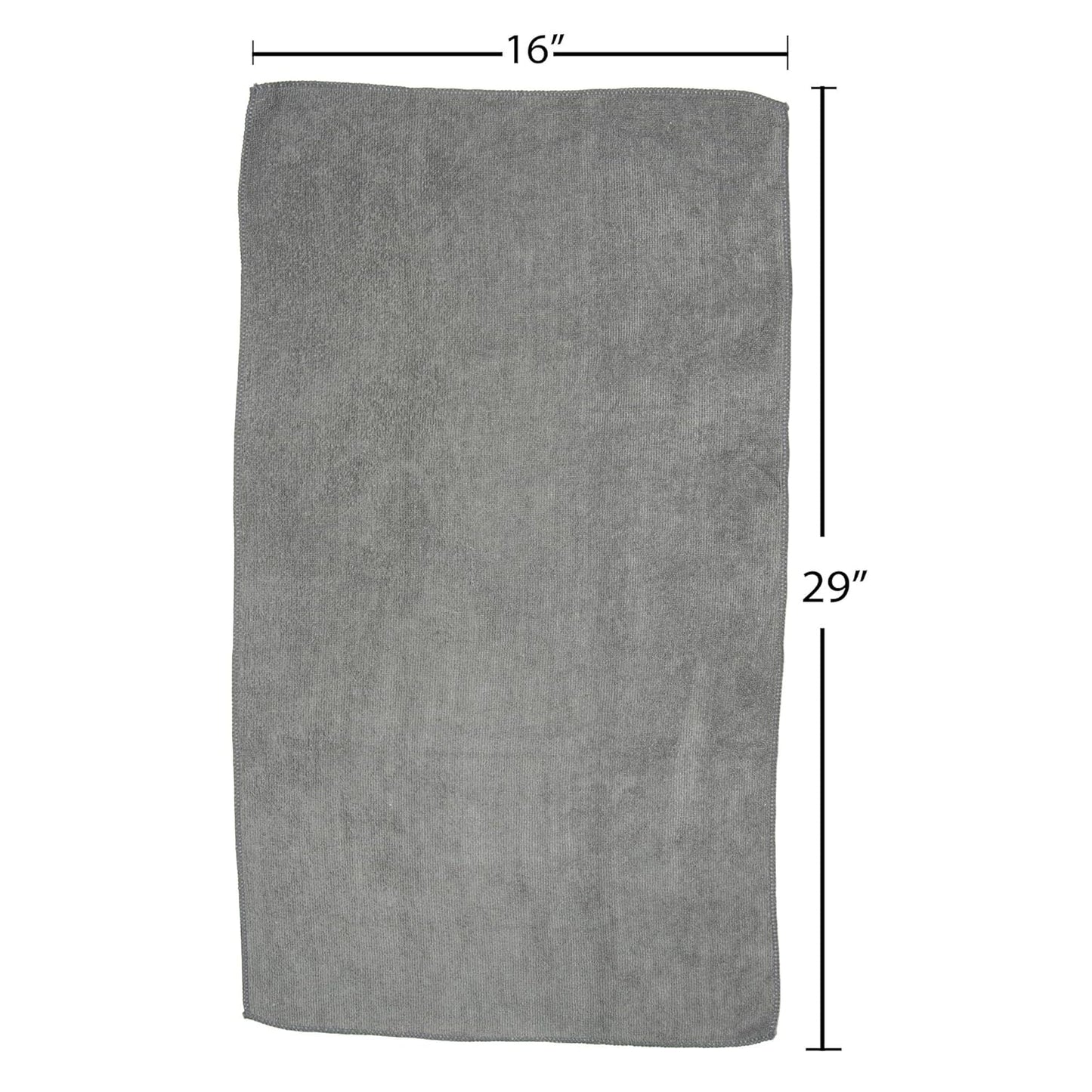 Fromm Softees Microfiber Salon Hair Towels for Hairstylists, Barbers, Spa, Gym in Grey, 16" by 29", 10 count Perfect Hair Care Towel for Drying Curly, Long, Wavy Hair