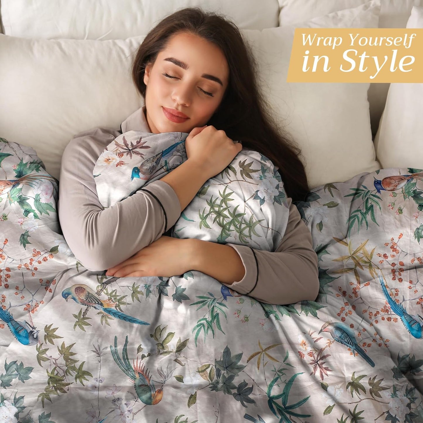 Maison d' Hermine Throw Blanket for Couch Lightweight Soft Warm Breathable Cotton Throw Blankets for Bed Girls Boys Women Men Gifts Sofa Travel Living Room Chair Bedding (60"x80", Hokuzai)