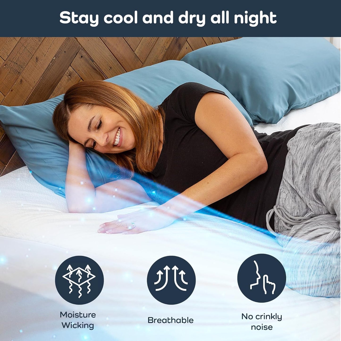 Olive + Crate 100% Viscose Bamboo Mattress Protector - Eco-Concious Cooling Mattress Cover - Waterproof Hypoallergenic Protection - Breathable Twin XL Shield Against Dust & Spills