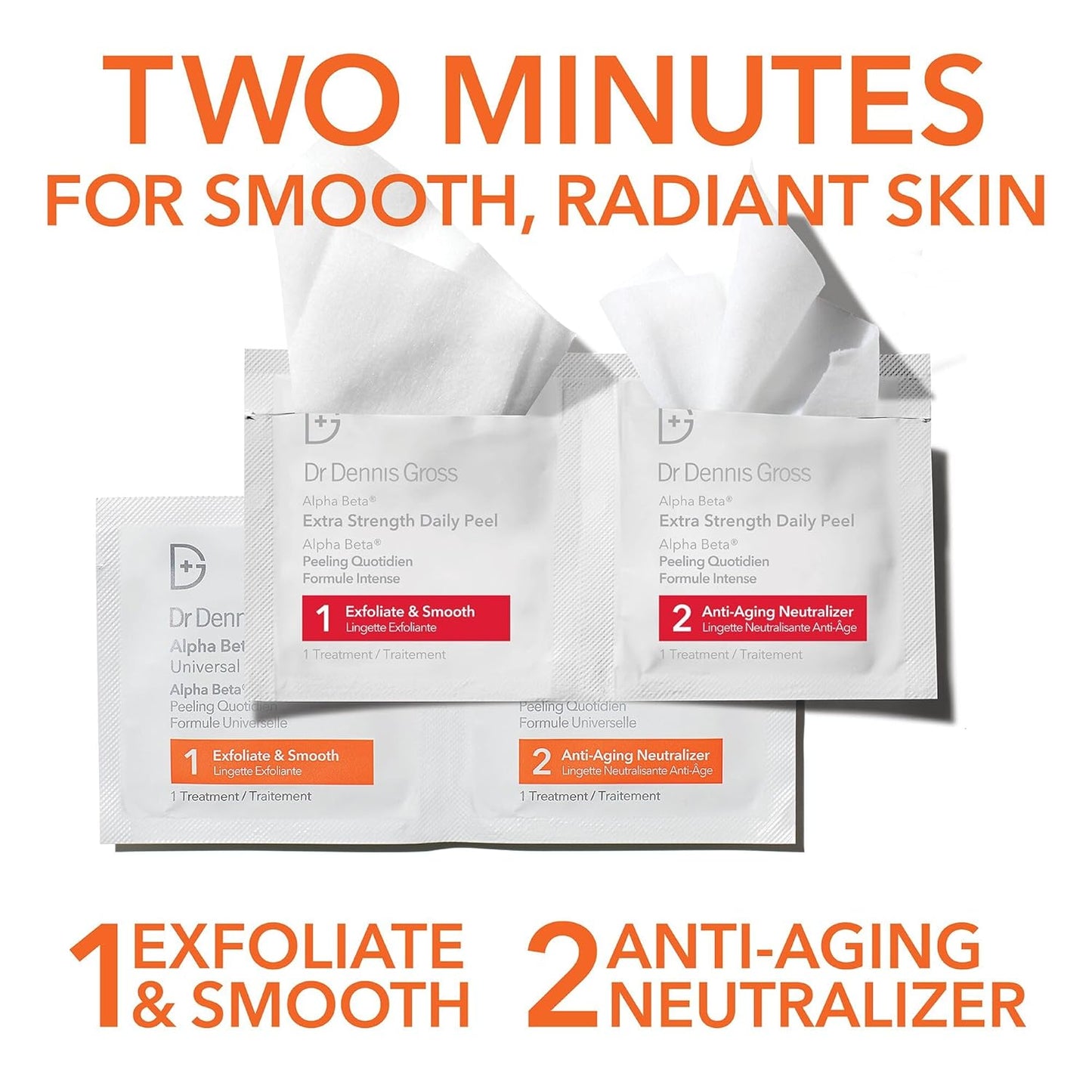 Dr Dennis Gross Peel Vault Kit – 30 Alpha Beta® Extra Strength Daily Peels + 60 Universal Daily Peels | 90 Total Treatments | $245 Value Limited Edition